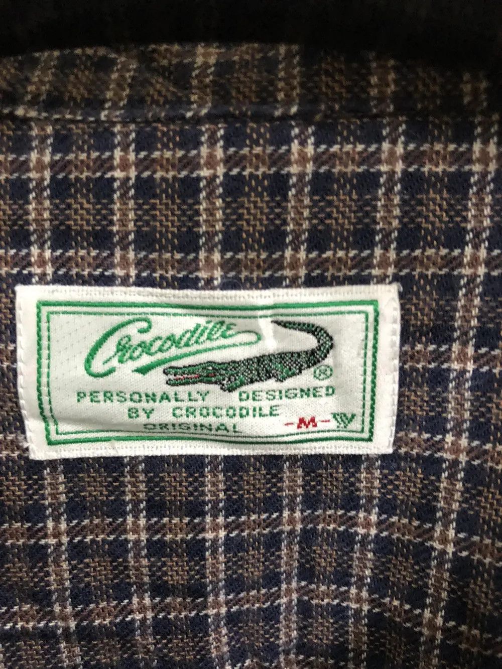 Vintage Vintage Crocodile Flannel Shirt 👕 Size US M / EU 48-50 / 2 - 3 Thumbnail