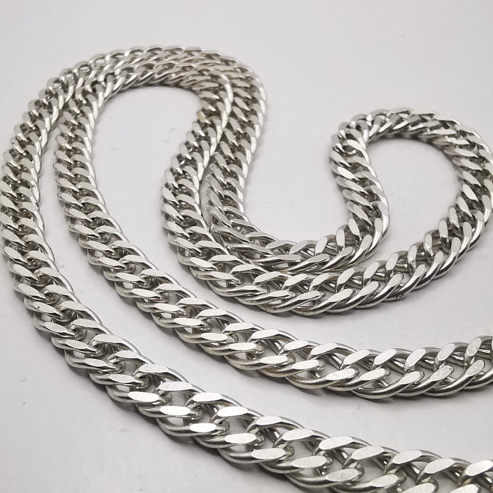 Sterling Silver Vintage Jewelry Chain, 925 Sterling Silver, Signed 22.84g Size ONE SIZE - 2 Thumbnail