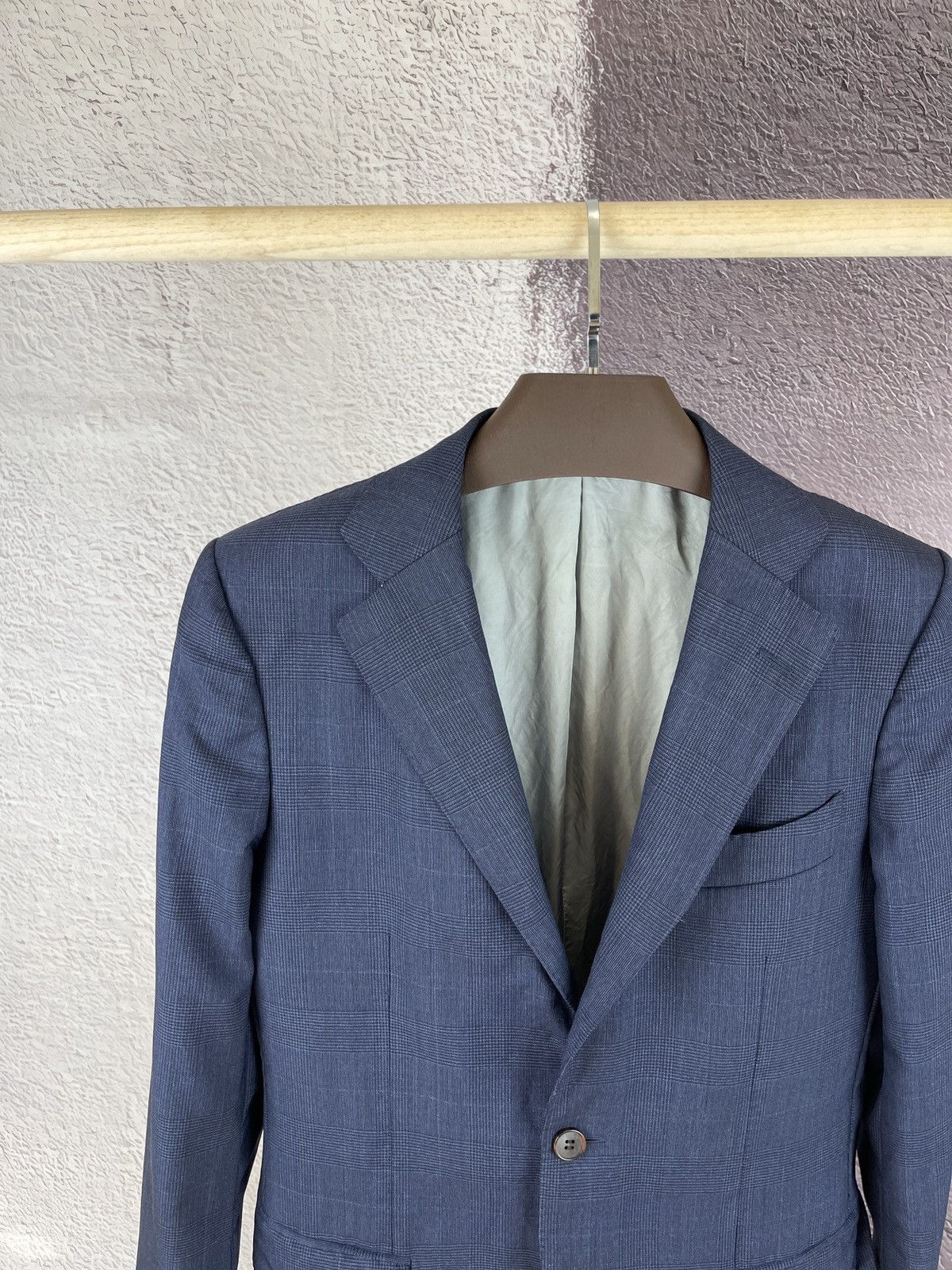 Suitsupply Suitsupply Lazio blue checkered 2 button blazer sport coat Size 38R - 2 Thumbnail