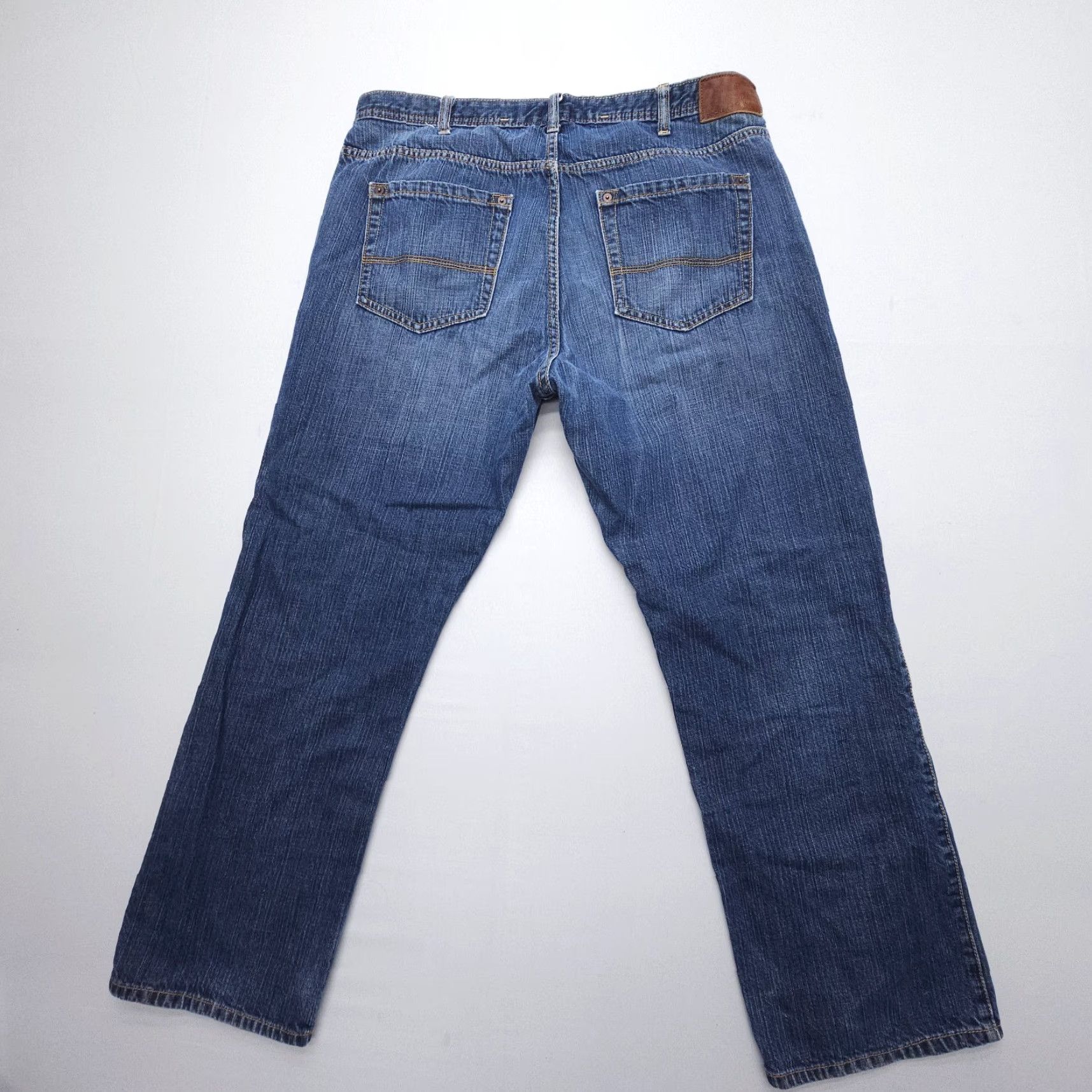 Dockers VINTAGE Dockers D3 Classic Fit Jeans Mens 38 x 30 Dark Distressed 2000s Denim Size US 38 / EU 54 - 2 Thumbnail