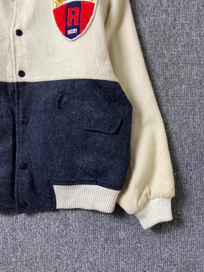 Japanese Brand Offroad Club Wool Bomber Jacket (202) Size US S / EU 44-46 / 1 - 7 Thumbnail
