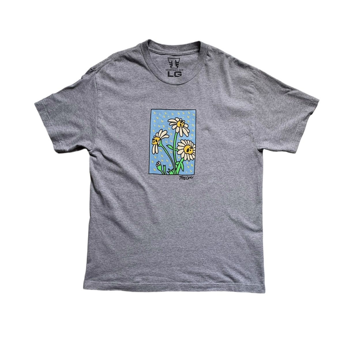 Other × Theory Theory Skate Skull Flowers T-Shirt Size US L / EU 52-54 / 3 - 1 Thumbnail