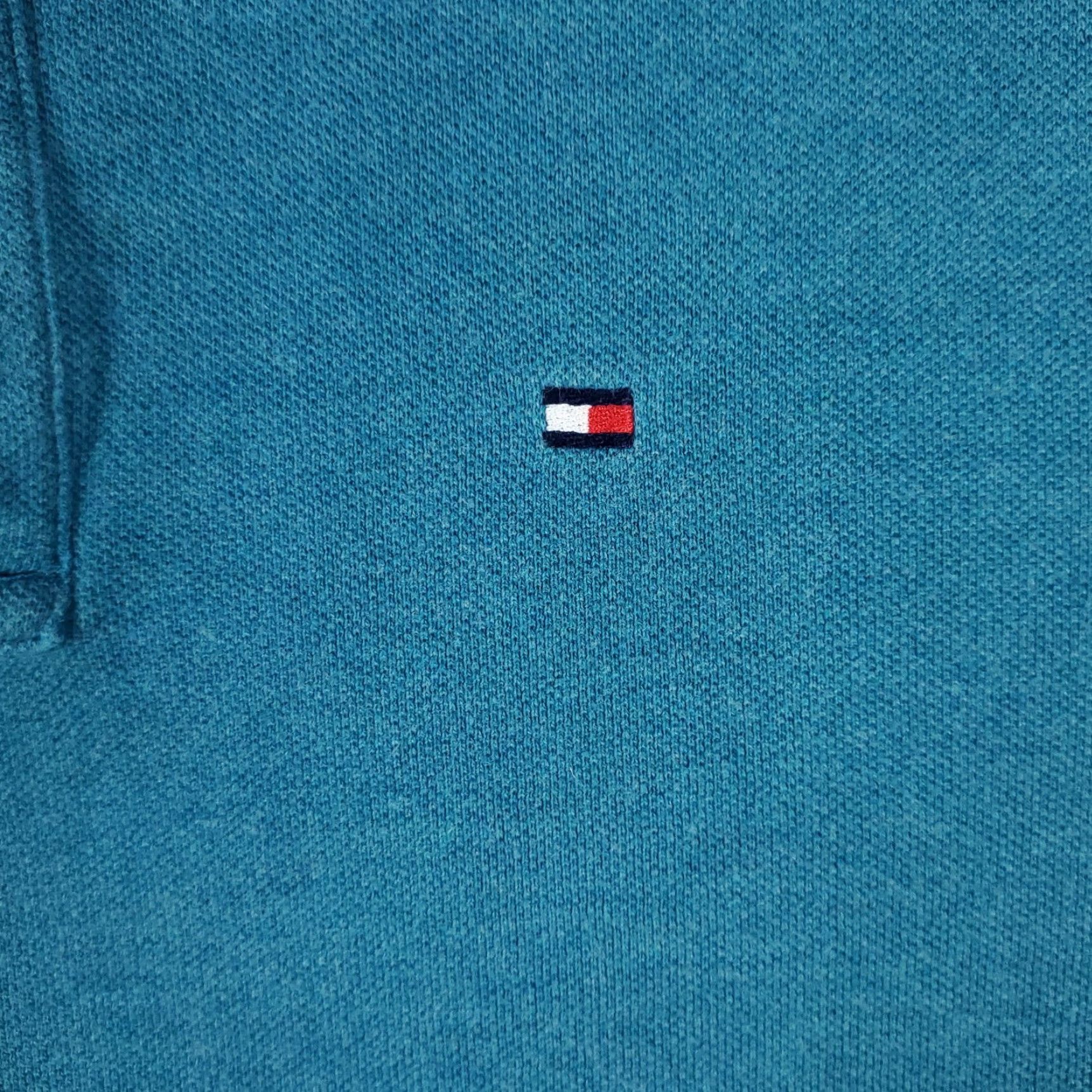 Tommy Hilfiger Tommy Hilfiger Polo Shirt Adult Medium Blue Casual Short Sleeve Mens Size US M / EU 48-50 / 2 - 2 Thumbnail