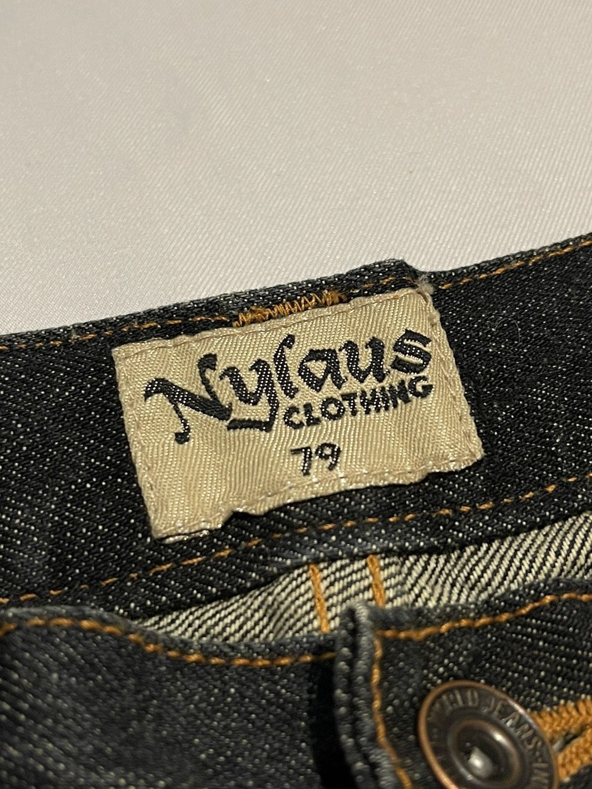 Japanese Brand × Vintage Vintage Nylaus Distressed Denim Lightning Flare Jeans Size US 30 / EU 46 - 10 Thumbnail