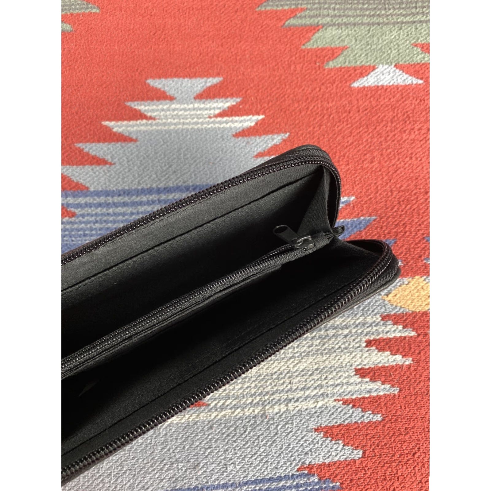 Vintage VINTAGE Rosetti Wallet Clutch Zip Leather Black Womens Size ONE SIZE - 4 Thumbnail