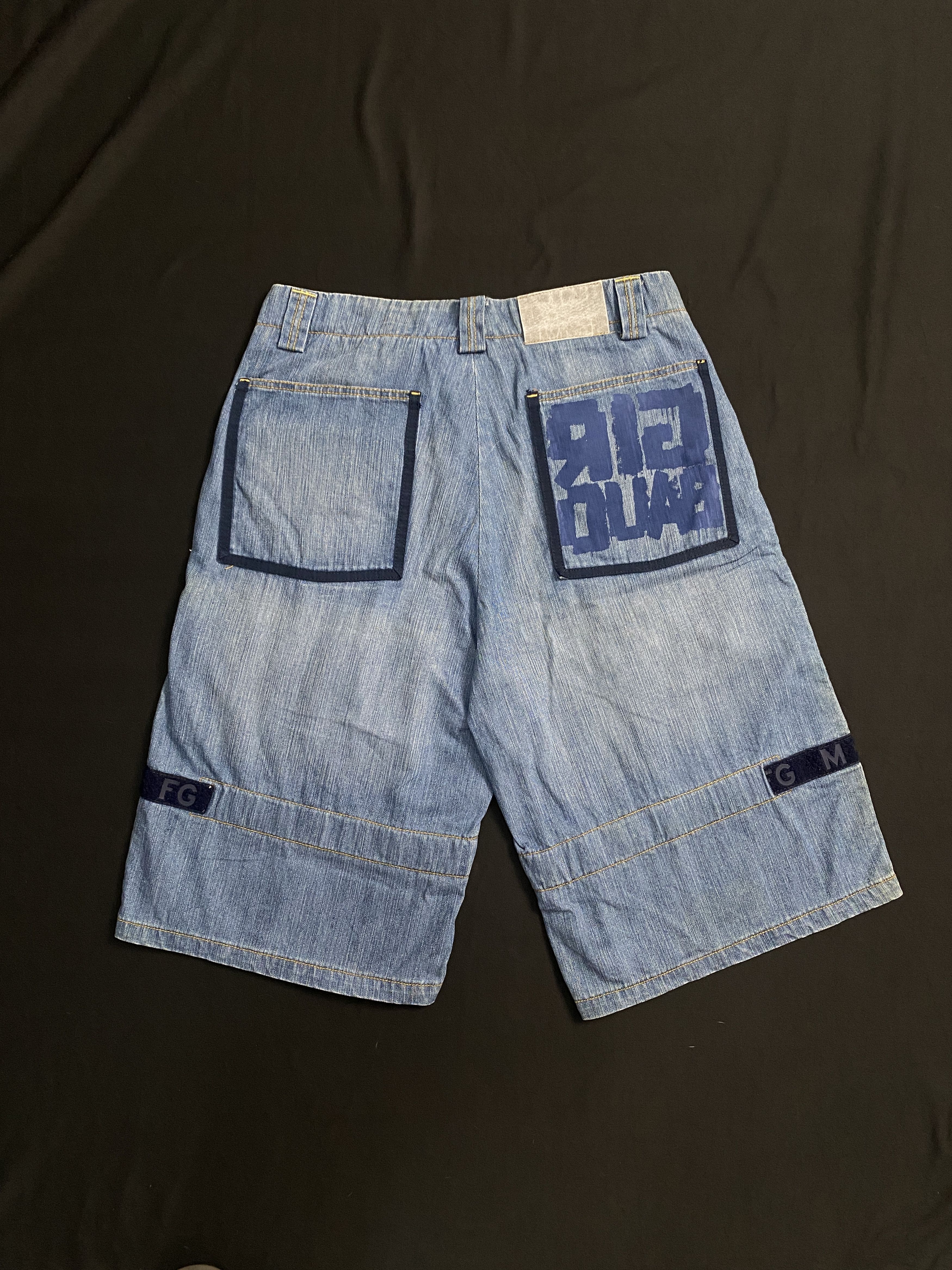 Marithe + Francois Girbaud Vitg Marithe Francois Girbaud Spell Out Straps Baggy Shorts Size US 32 / EU 48 - 11 Thumbnail