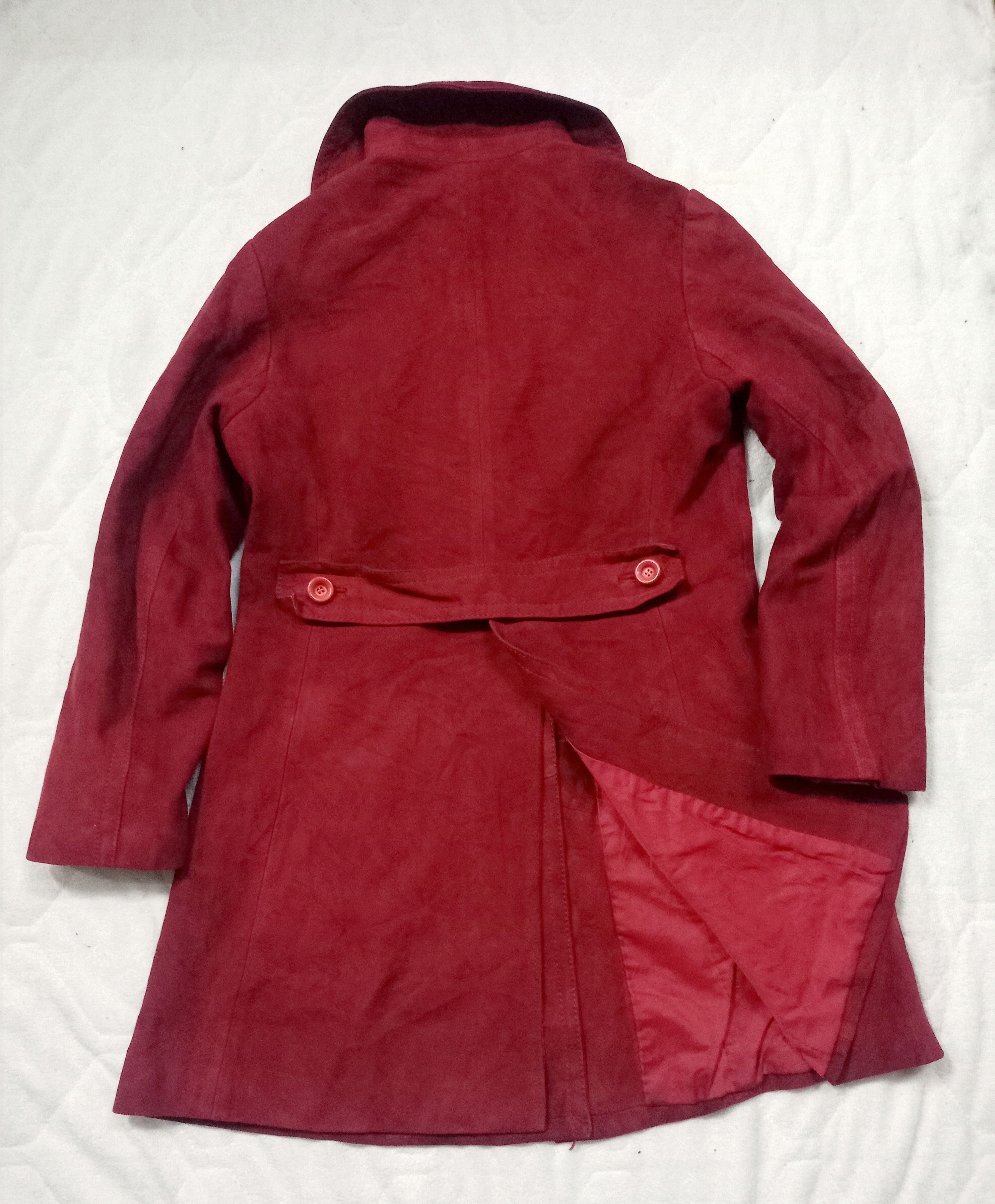 Genuine Leather × Japanese Brand VINTAGE 🔥 PARTINA LEATHER LONG COAT Size XS / US 0-2 / IT 36-38 - 3 Thumbnail