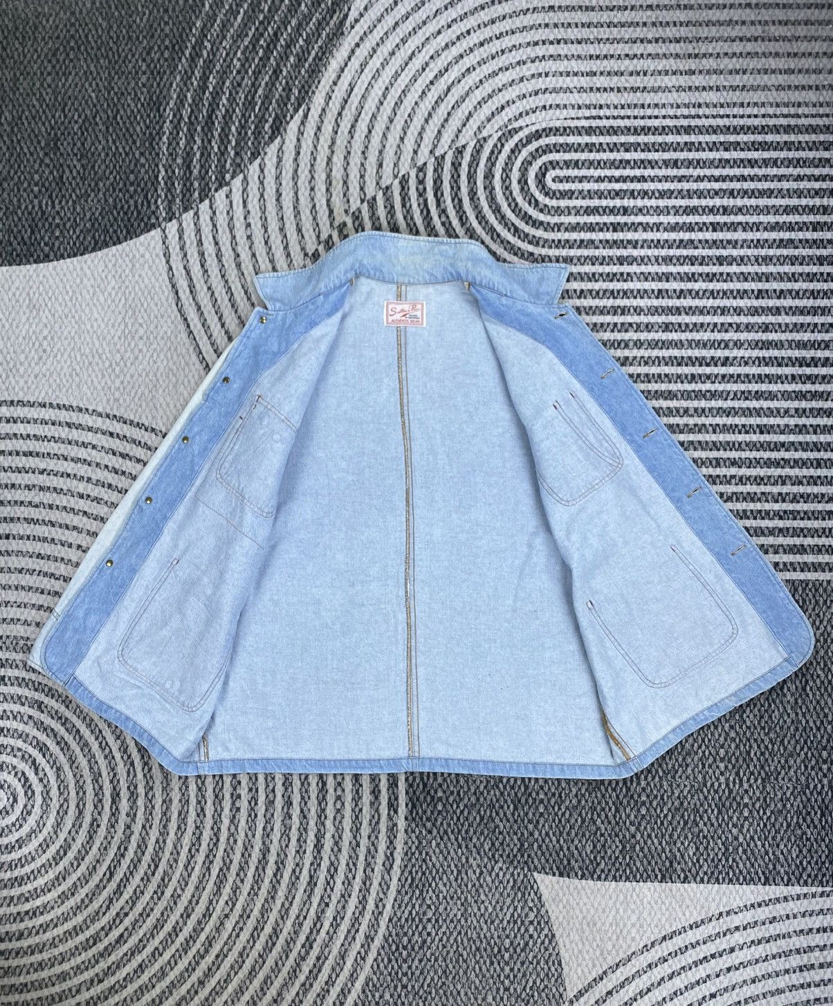 Japanese Brand Vtg Saller A Pico Authentic Wear Denim Style Button Up Shirt Size US L / EU 52-54 / 3 - 6 Thumbnail