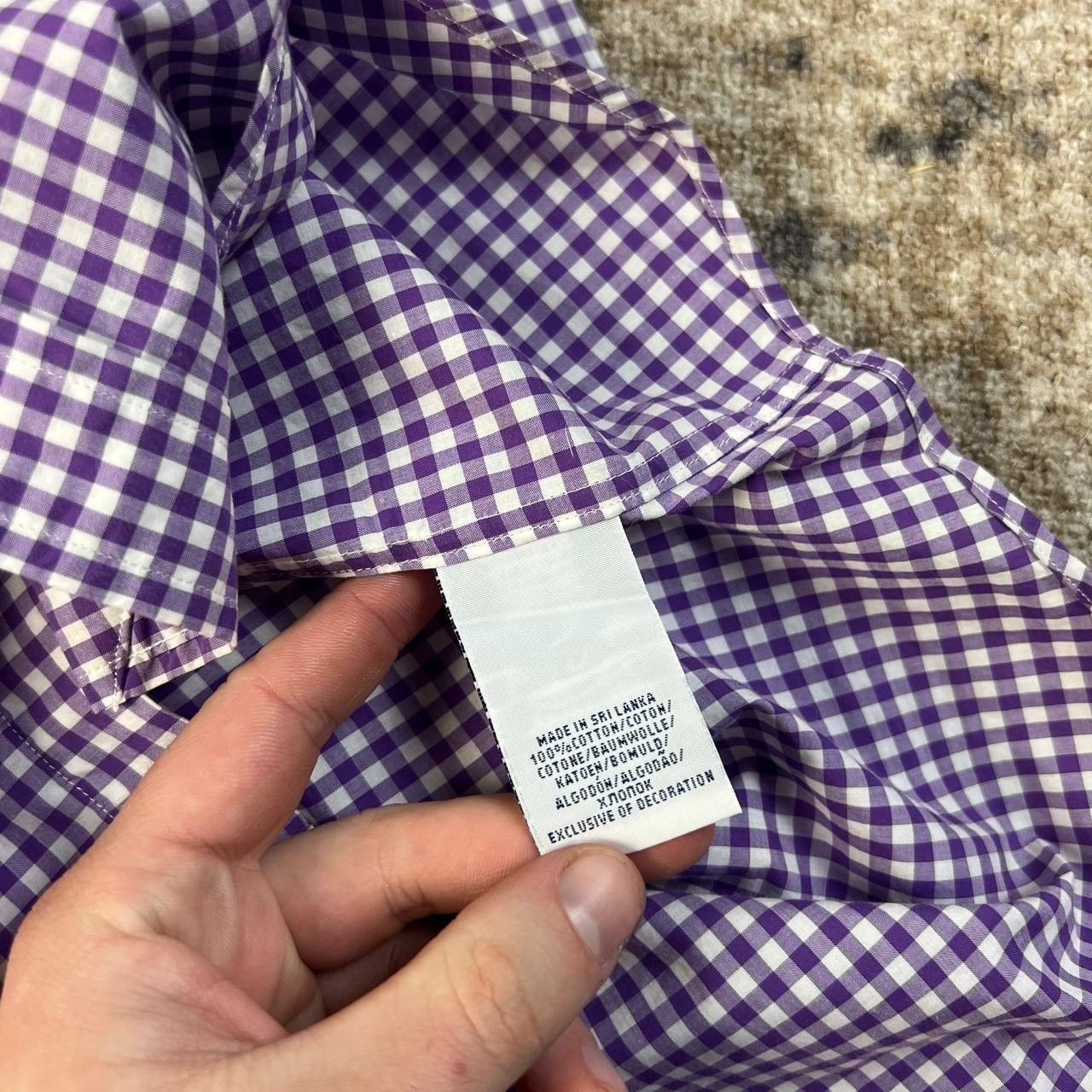 Polo Ralph Lauren Polo Ralph Lauren Luxury Mini Logo Checkered Button Up Shirt Size US XS / EU 42 / 0 - 6 Thumbnail