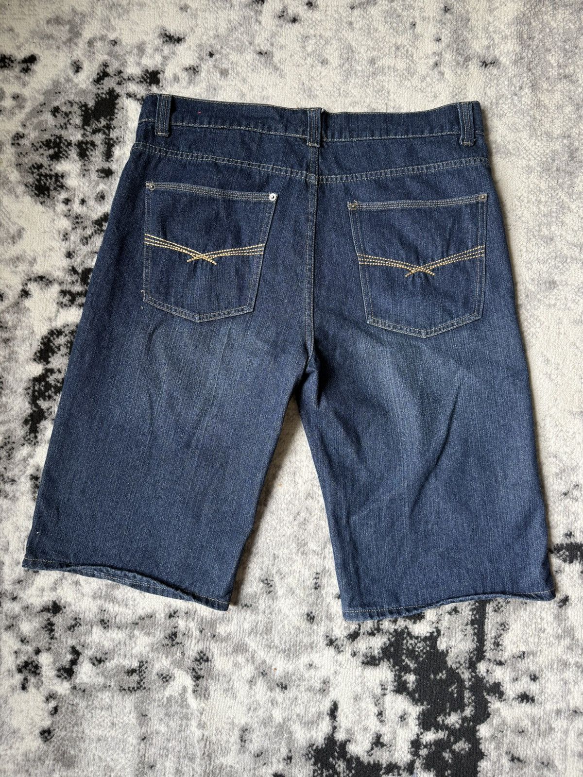 Japanese Brand × Vintage Y2K Faded Jorts Size US 38 / EU 54 - 2 Thumbnail