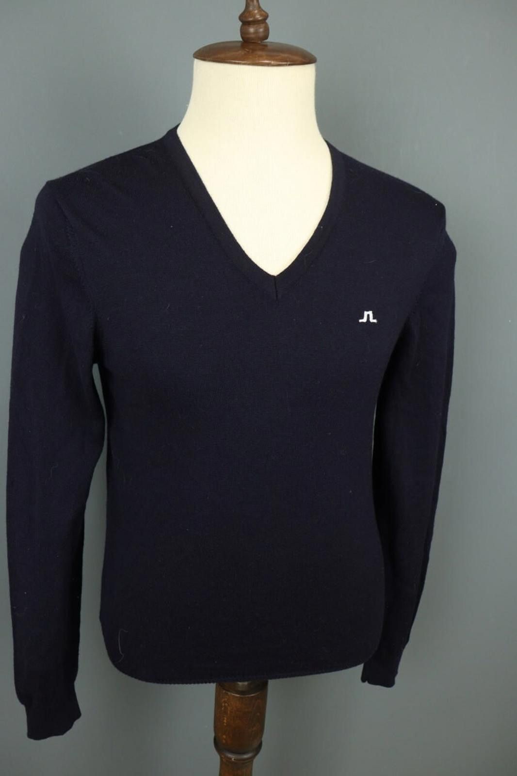J.Lindeberg J.Lindeberg Black Merino Wool Tight Knit Sweater Size L Size US L / EU 52-54 / 3 - 6 Thumbnail