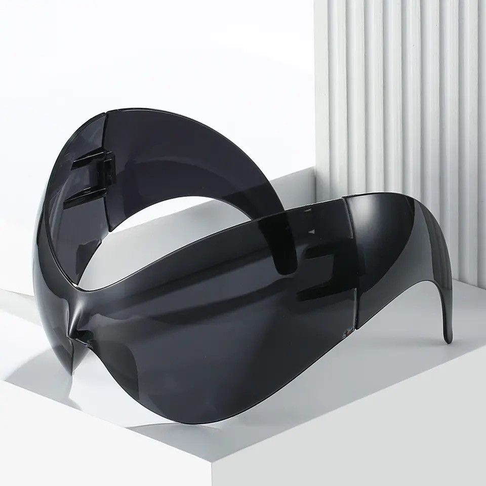 Japanese Brand Futuristic Oversized Sunglasses Size ONE SIZE - 2 Thumbnail