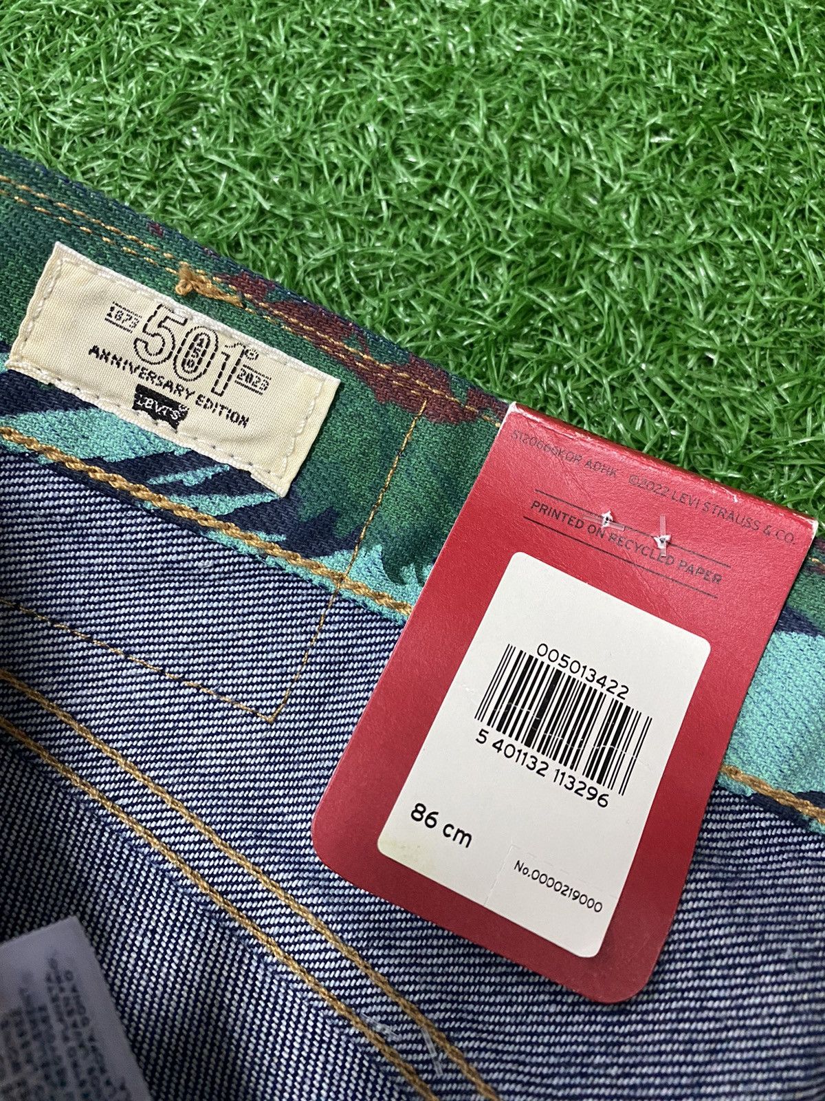 Levi's 501 LEVI'S 150th Anniversary Banner Print Denim Size US 34 / EU 50 - 16 Thumbnail