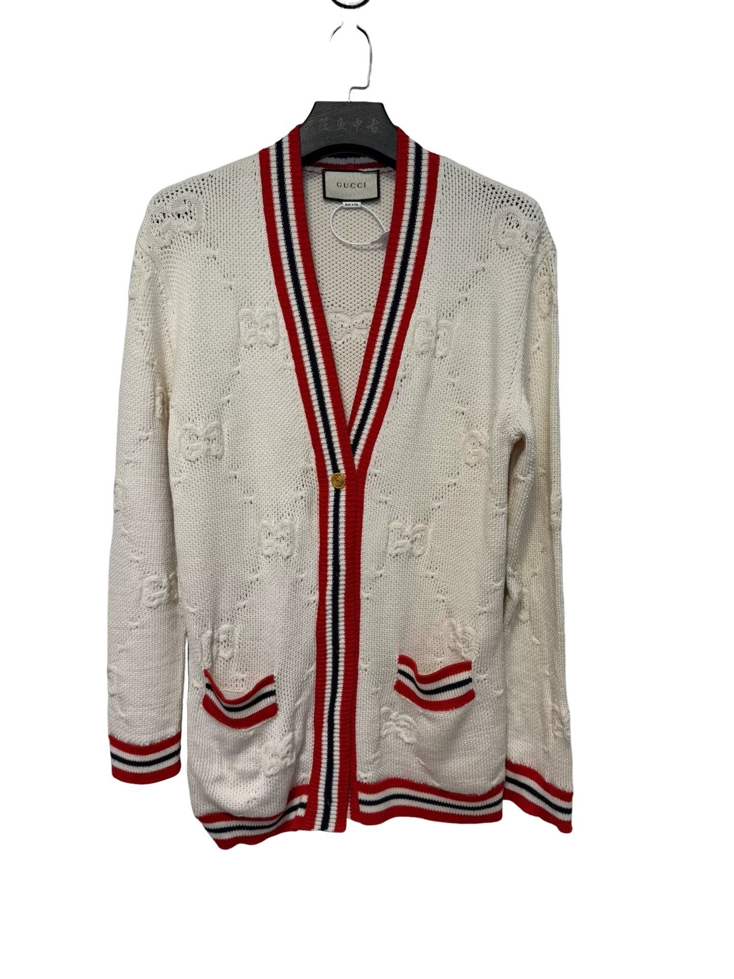 Gucci Gucci Monogram Knit Cardigan Size S Size S / US 4 / IT 40 - 1 Thumbnail