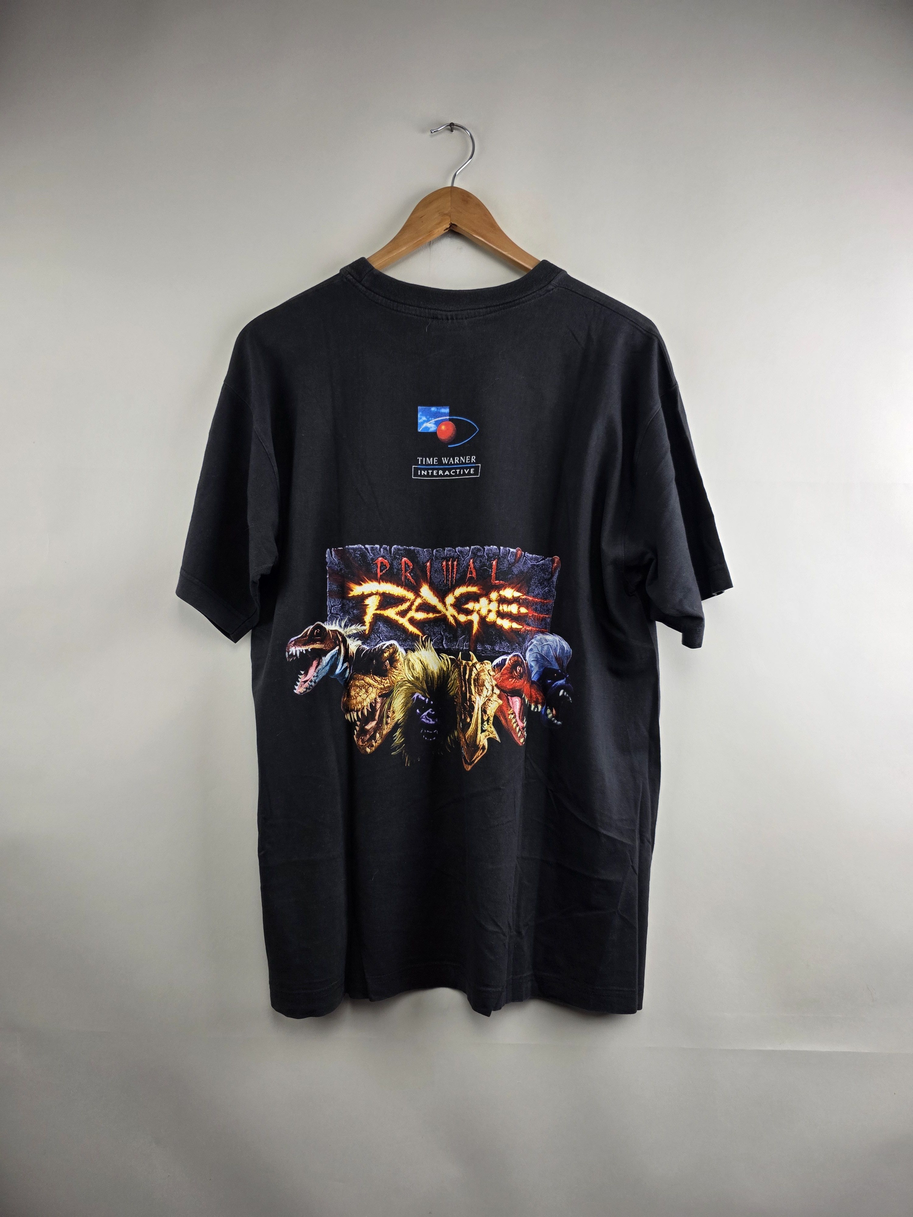 Anime × Vintage 90s Primal Rage Video Game promo tee XL 23" 29.5" Size US XL / EU 56 / 4 - 2 Thumbnail