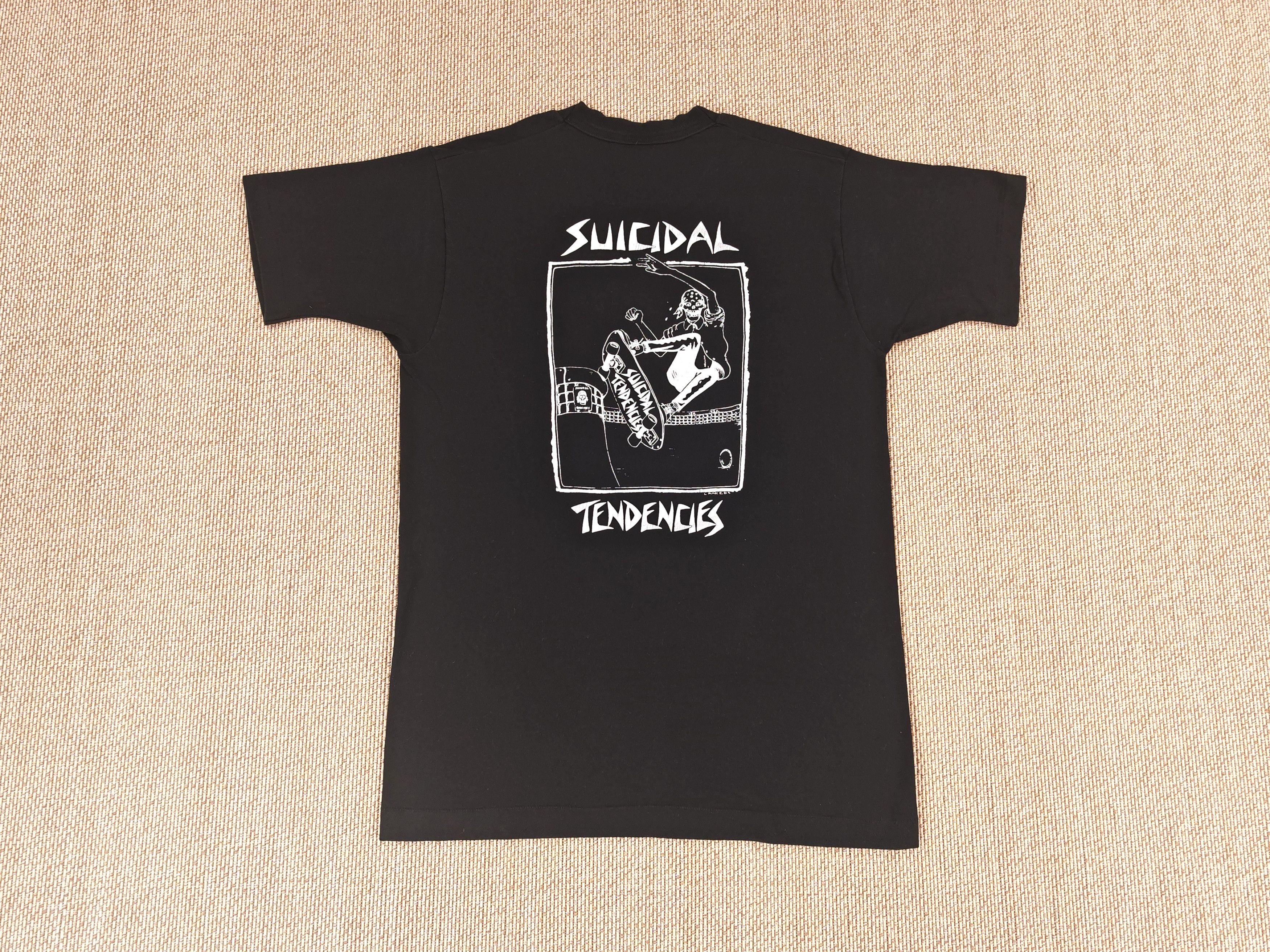 Vintage Vintage 1990s Suicidal Tendencies Skate Backhit Tee Size US M / EU 48-50 / 2 - 1 Thumbnail