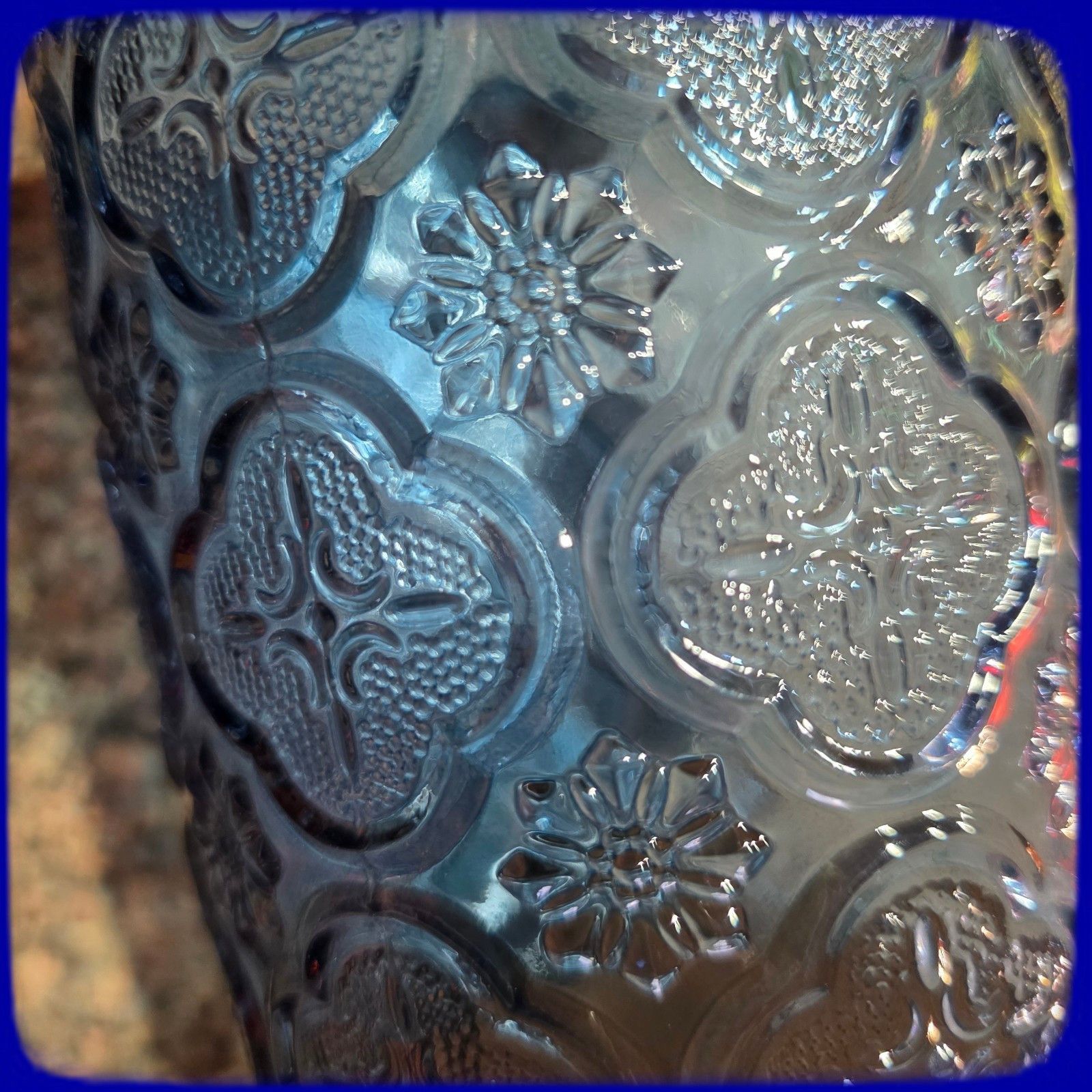 Other Textured Colored Glass Jar Airtight Wooden Lid, 24 Fl Oz Con Size ONE SIZE - 2 Thumbnail