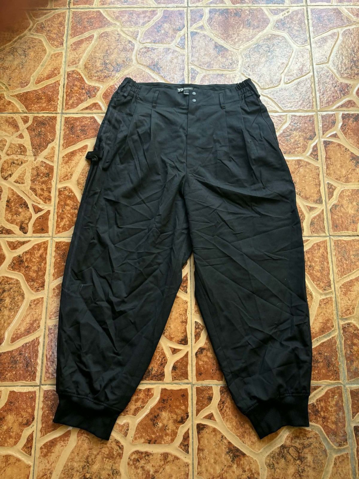 Y-3 Y3 Yohji Yamamoto Classic Refined Wool Stretch Cuffed Pants Size US 30 / EU 46 - 5 Thumbnail
