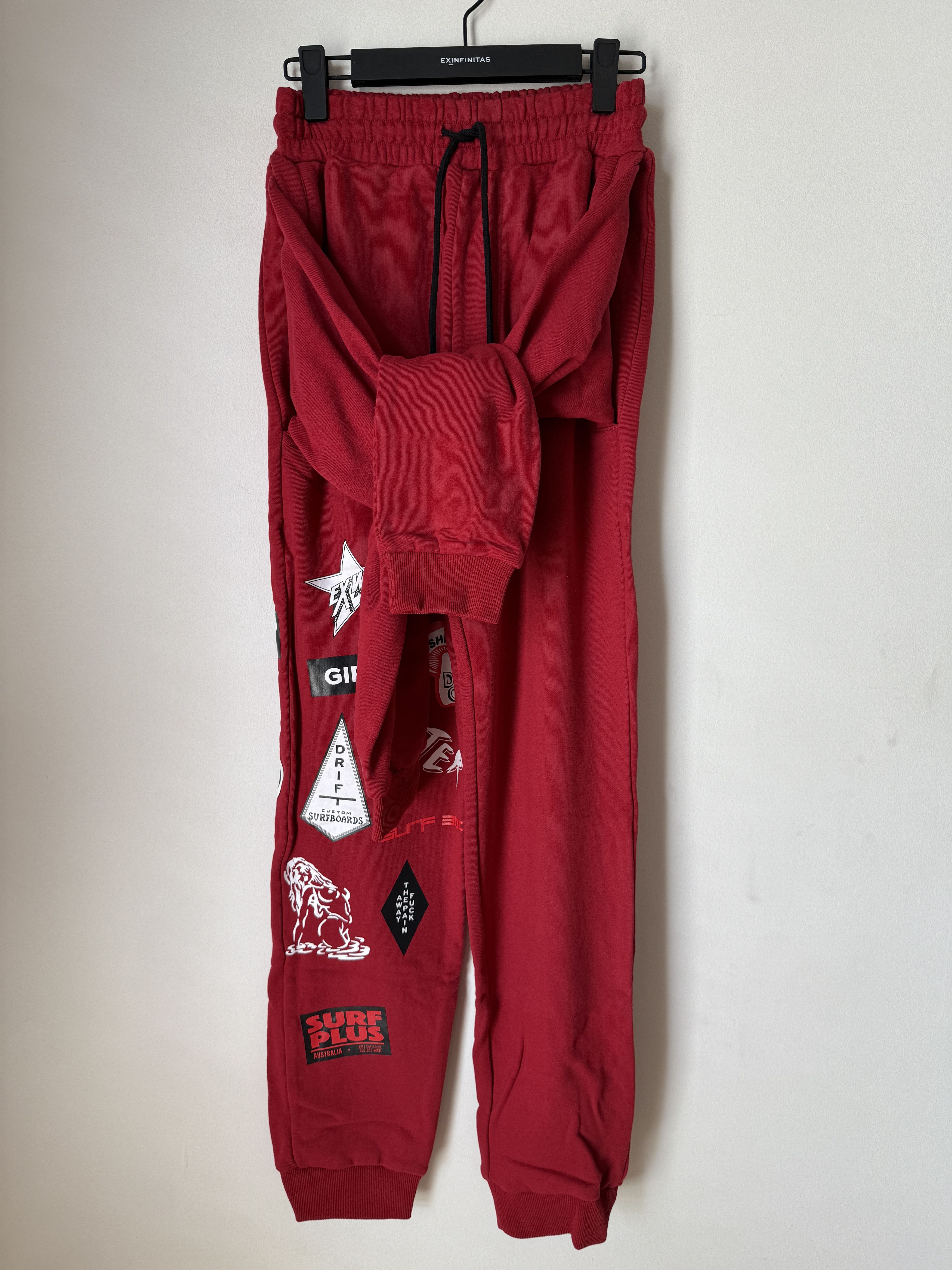 EX INFINITAS TIE FRONT SURF STICKER RED TRACKPANT. SIZE S Size US 30 / EU 46 - 5 Thumbnail