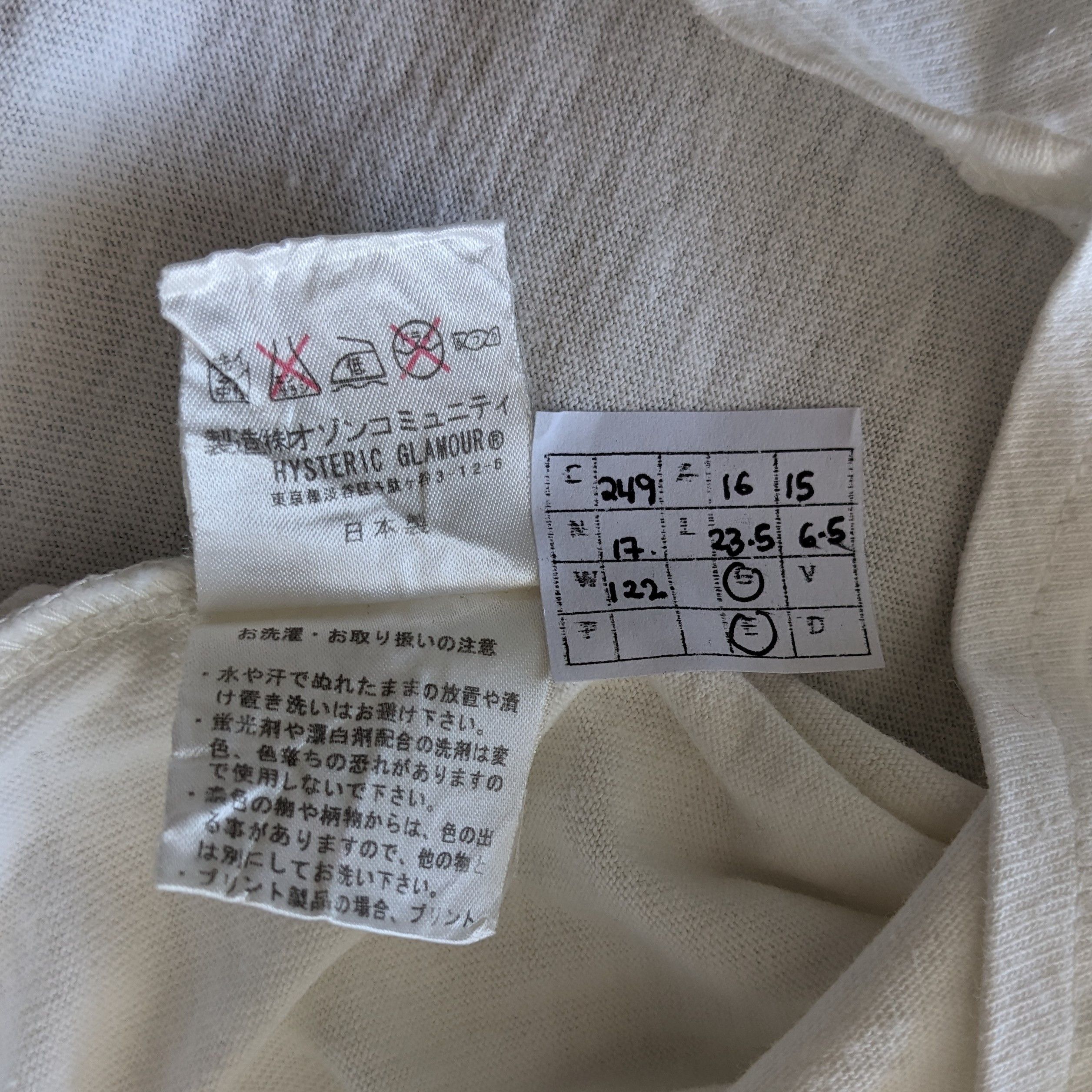 Hysteric Glamour Vintage HYSTERIC GLAMOUR Japanese Brand T-shirt Size US XS / EU 42 / 0 - 6 Thumbnail