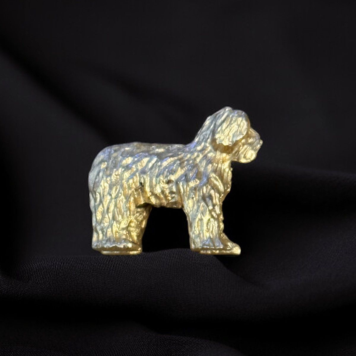 Vintage Vintage gold tone Old English Sheepdog brooch Size ONE SIZE - 1 Thumbnail