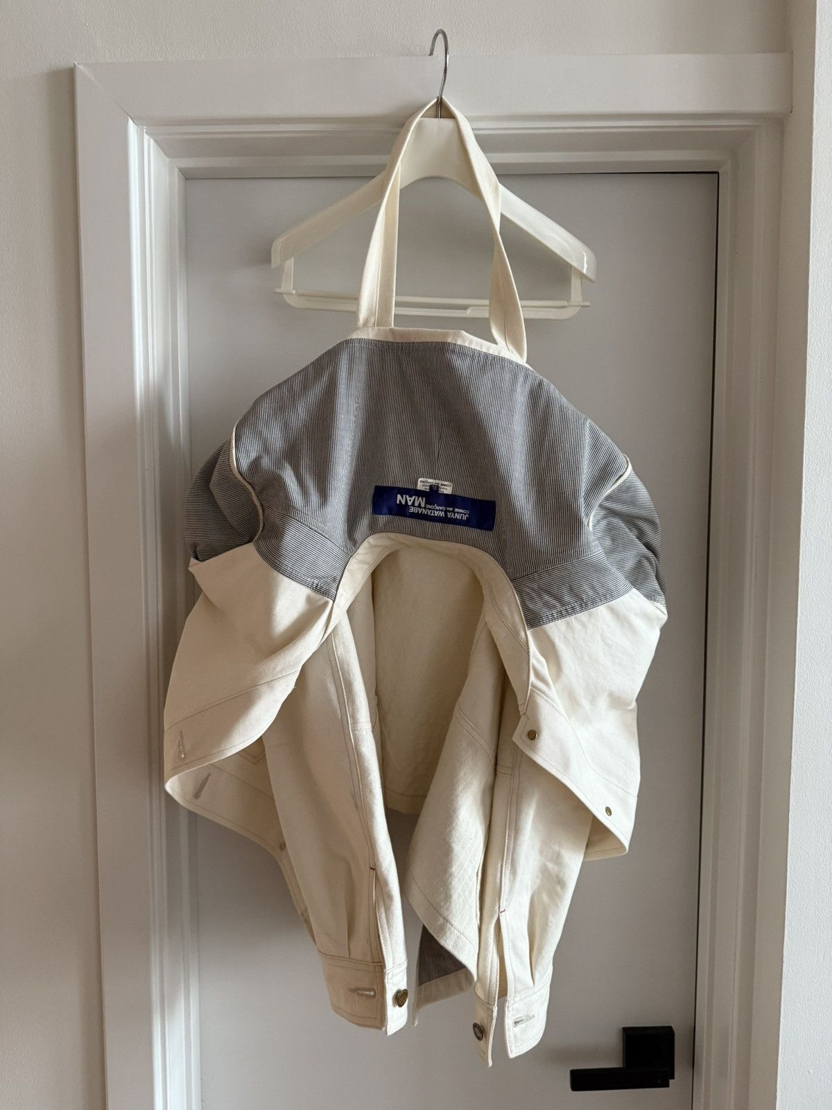 Junya Watanabe Junya Watanabe Canvas White Light Jacket Size US XL / EU 56 / 4 - 3 Thumbnail
