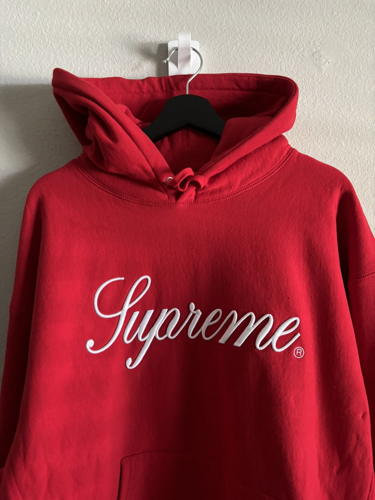 Supreme Raised Script Hooded Sweatshirt