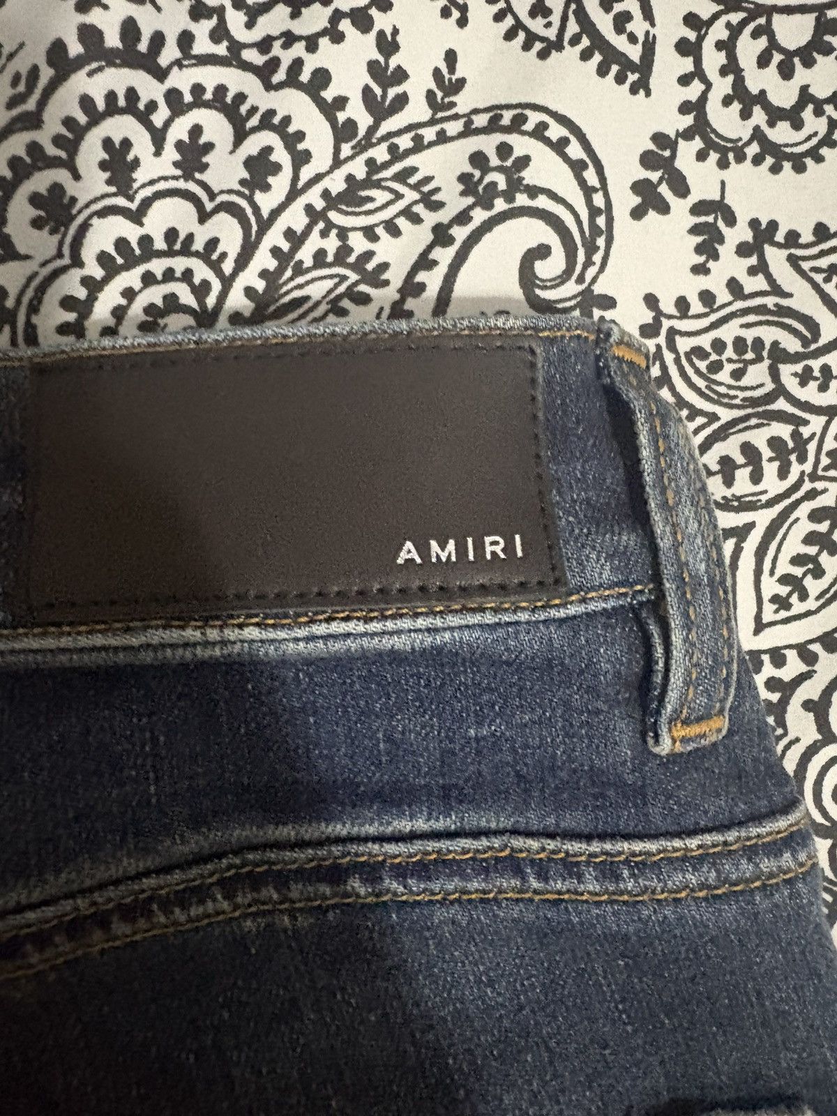 Amiri Amiri Mx1 Dark Indigo Jeans Size US 31 - 6 Thumbnail