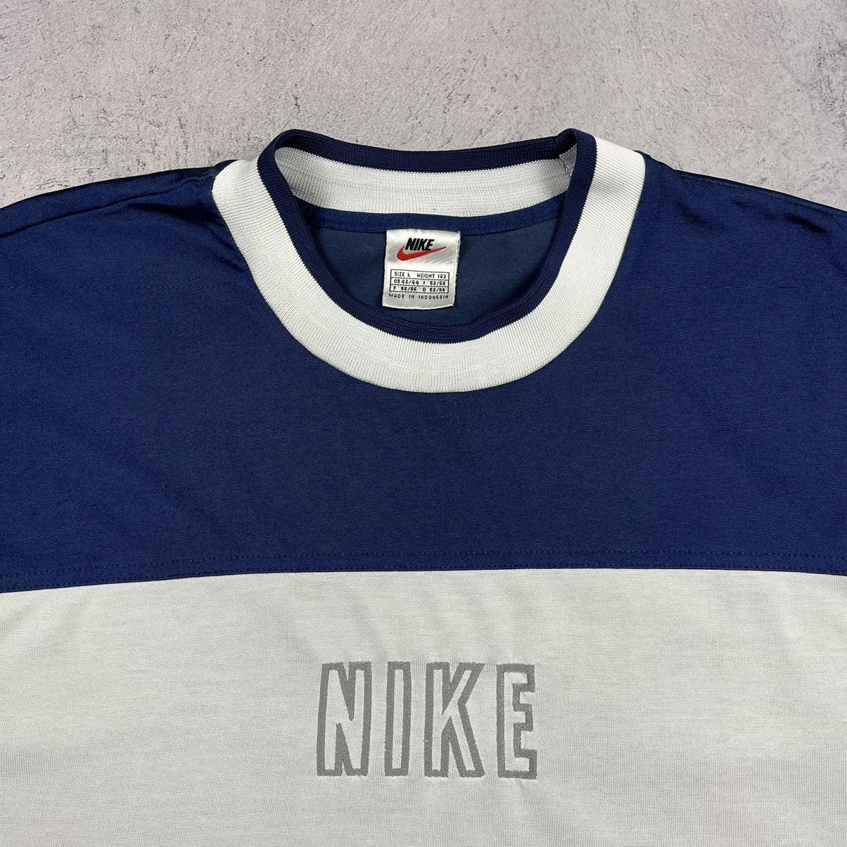 Nike Vintage Nike rare big logo jersey tee 90's Size US L / EU 52-54 / 3 - 3 Thumbnail