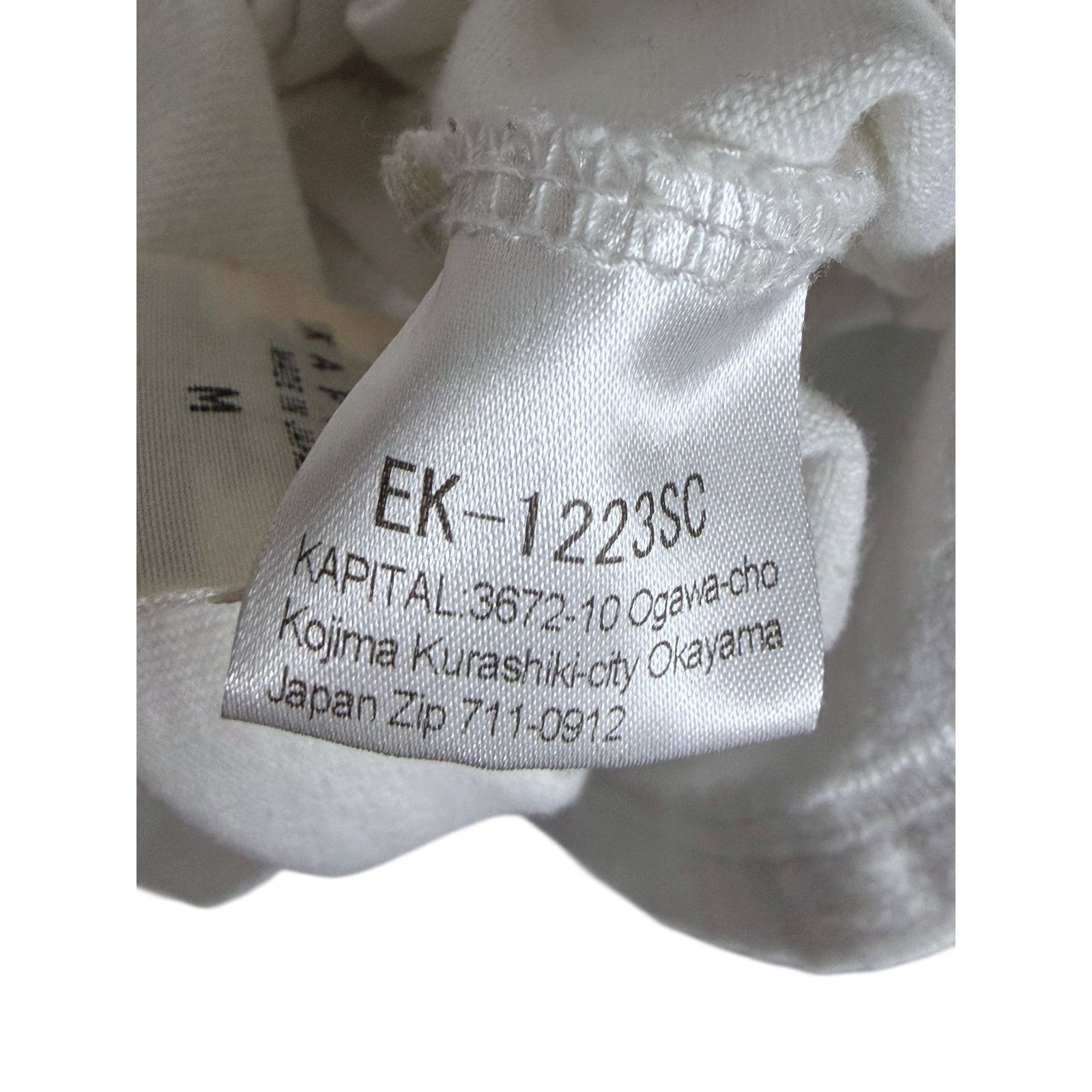 Kapital Kapital Pennant Embroidered White Boxy Pocket T-Shirt Japan Size US M / EU 48-50 / 2 - 7 Thumbnail