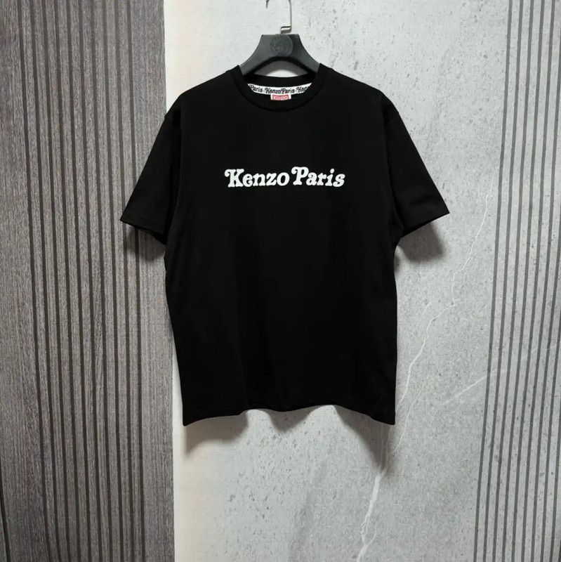 Kenzo Kenzo Black Cotton Logo T-Shirt for Men 0089 Size US M / EU 48-50 / 2 - 1 Thumbnail