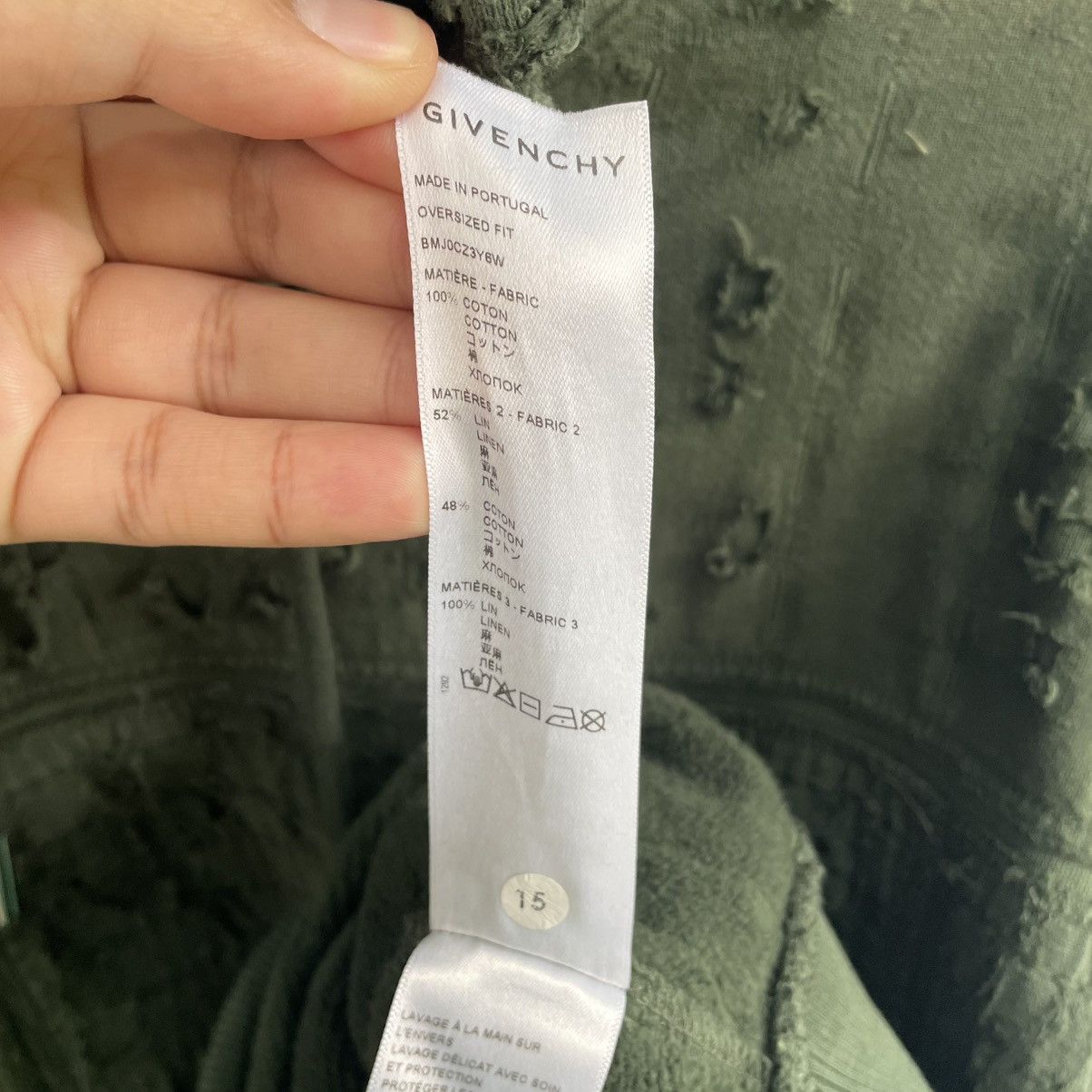Givenchy Givenchy 22ss boro hoodie destroyed Size US XXL / EU 58 / 5 - 5 Thumbnail