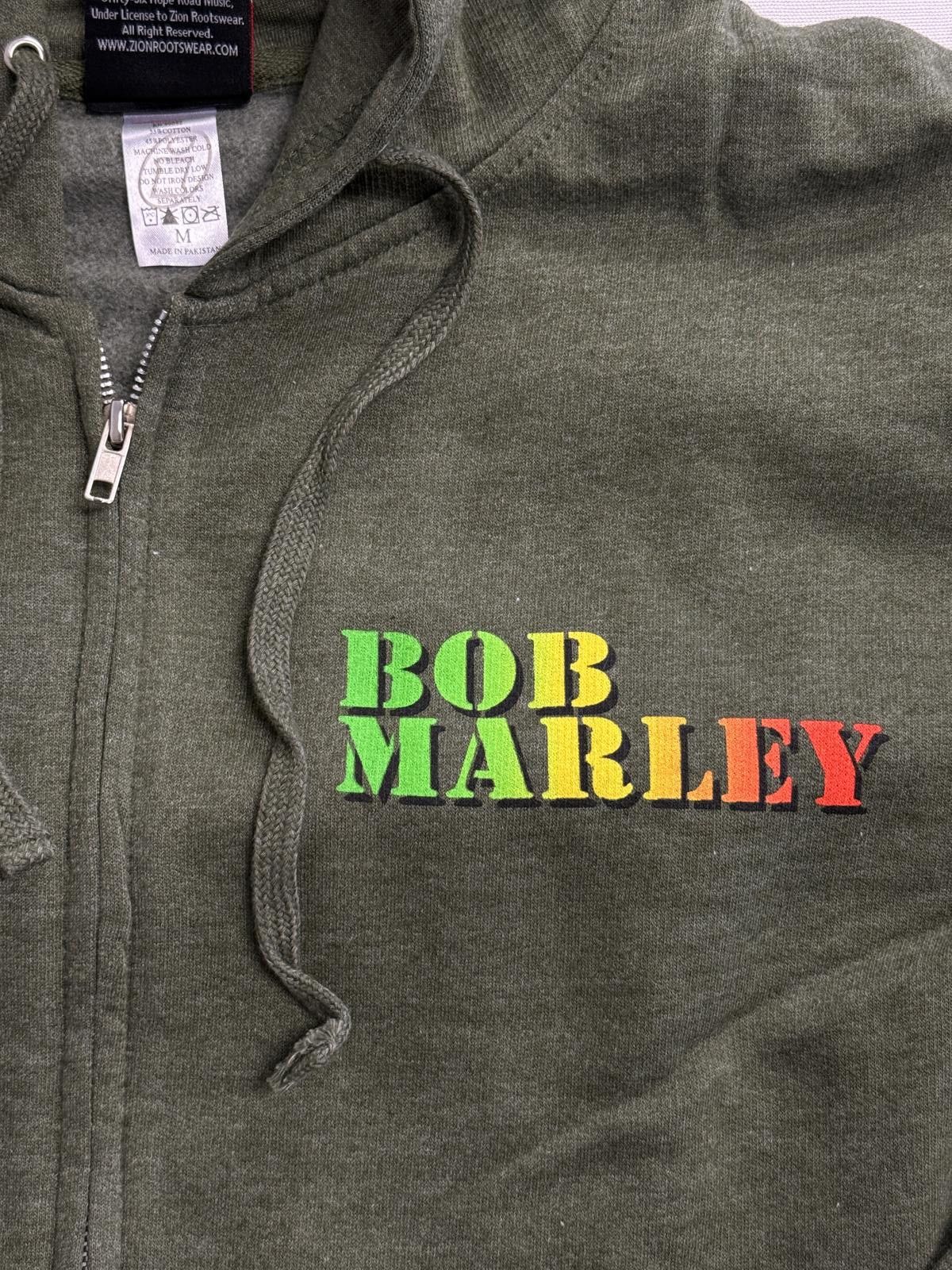 Zion Rootswear Bob Marley Zip Up Hoodie - Zion Rootswear - Medium Size US M / EU 48-50 / 2 - 5 Thumbnail