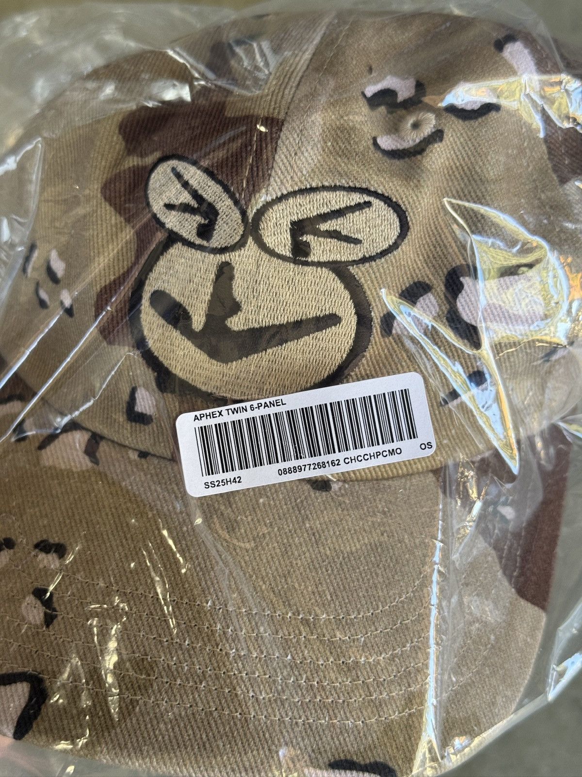 Supreme DS Supreme Aphex Twin 6-Panel Hat Chocolate Chip