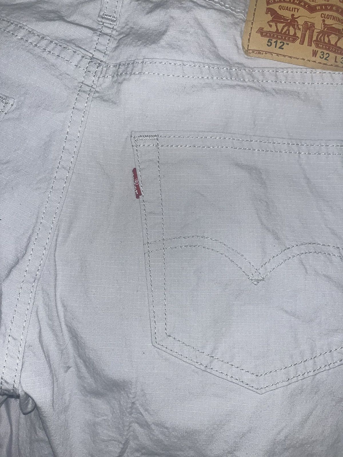 Levi's × Vintage Levi’s 512 Light Grey Pants Size US 34 / EU 50 - 7 Thumbnail