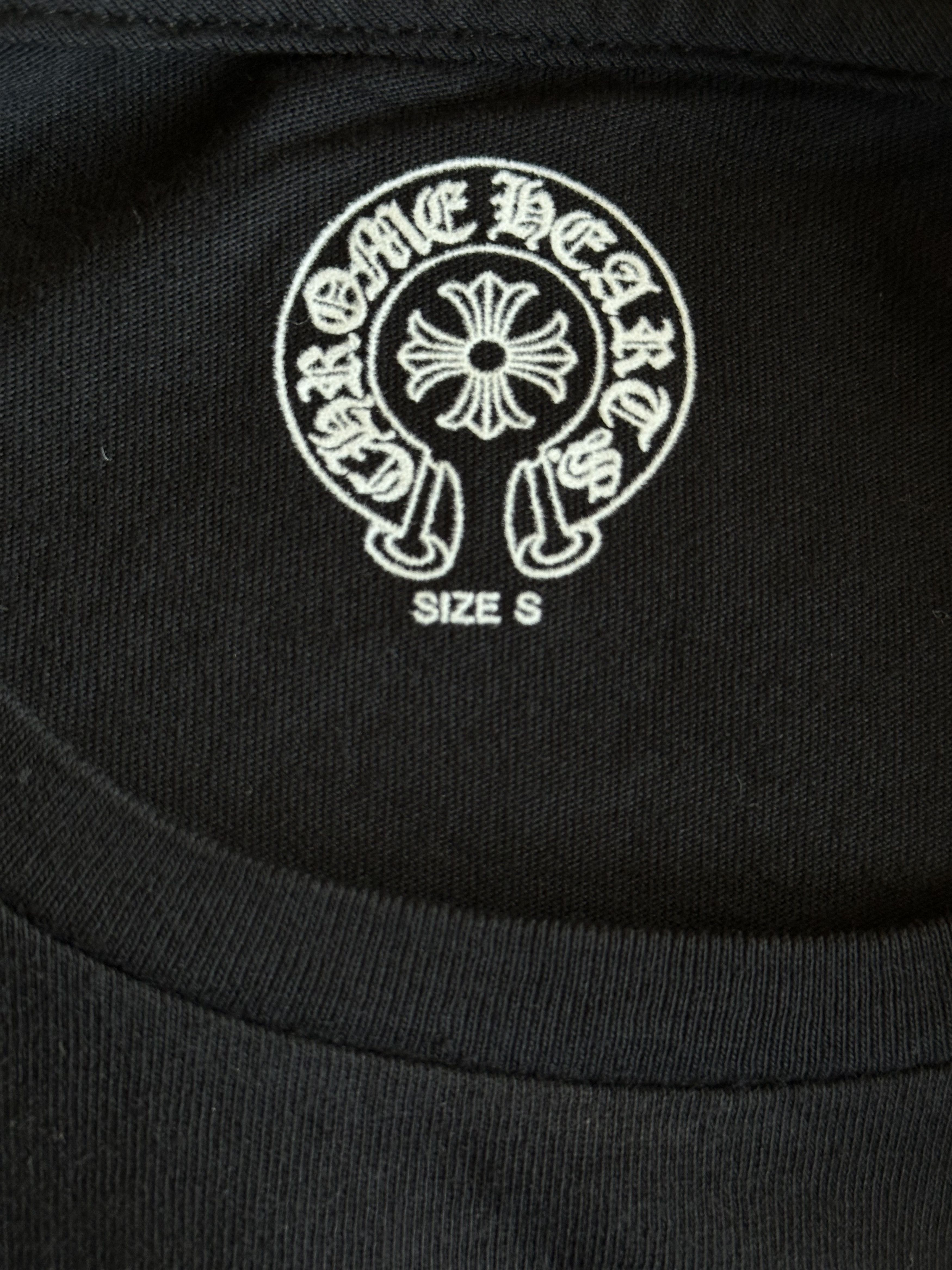 Chrome Hearts Black & Bronze Scroll Logo Women's Longsleeve T-Shirt Size S / US 4 / IT 40 - 3 Thumbnail