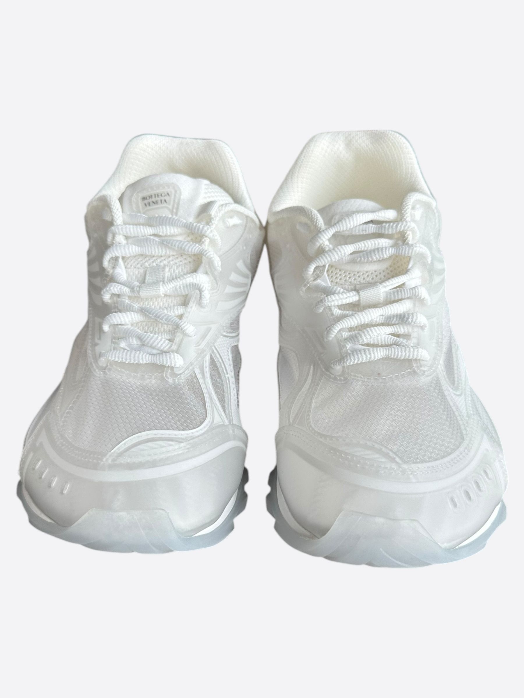 Bottega Veneta Bottega Veneta White Transparent Orbit Sneakers Size US 8 / EU 41 - 2 Thumbnail