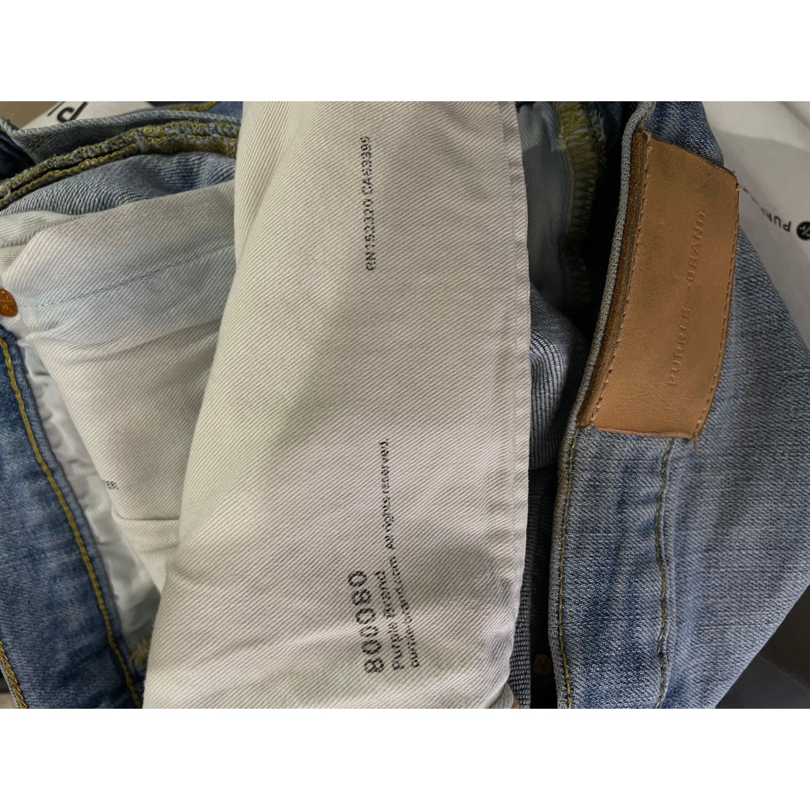 Purple Brand Purple Brand Blue Knee Ripped Jeans Size US 32 / EU 48 - 7 Thumbnail