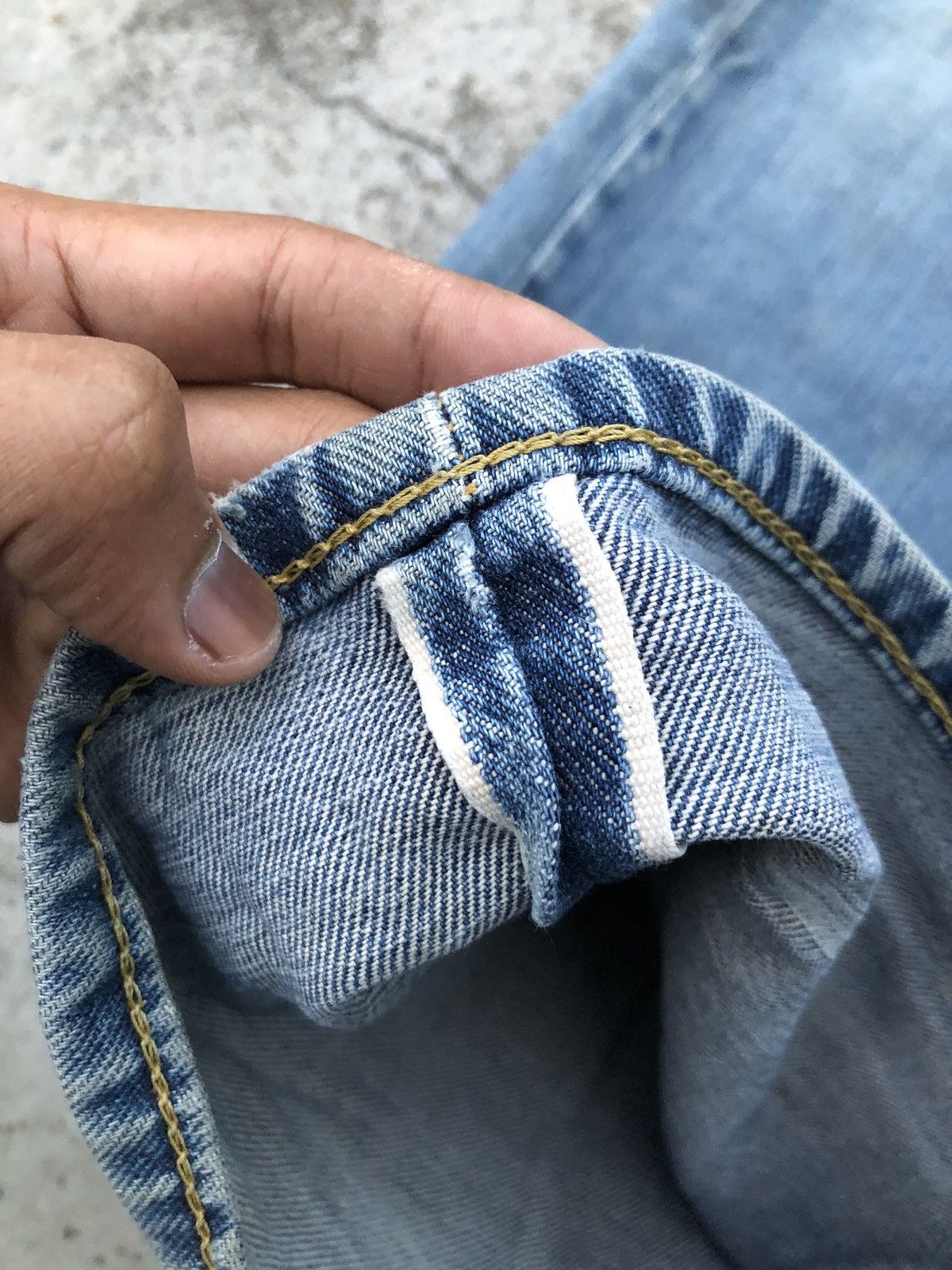 Lee VINTAGE LEE SELVEDGE DISTRESSED DENIM Size US 32 / EU 48 - 4 Thumbnail