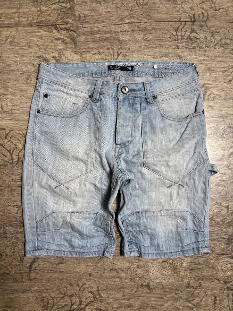 Japanese Brand VTG Balenci! IfSixWasNine type! Distressed Fade Shorts Size US 30 / EU 46 - 4 Thumbnail