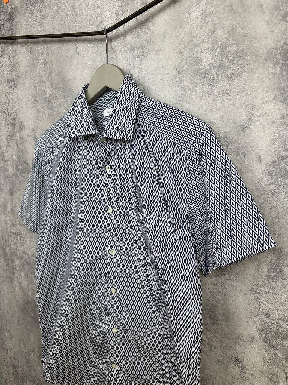 Reiss Reiss Capri Button Up Shirt Geometric Pattern SS Slim Fit Size US L / EU 52-54 / 3 - 5 Thumbnail