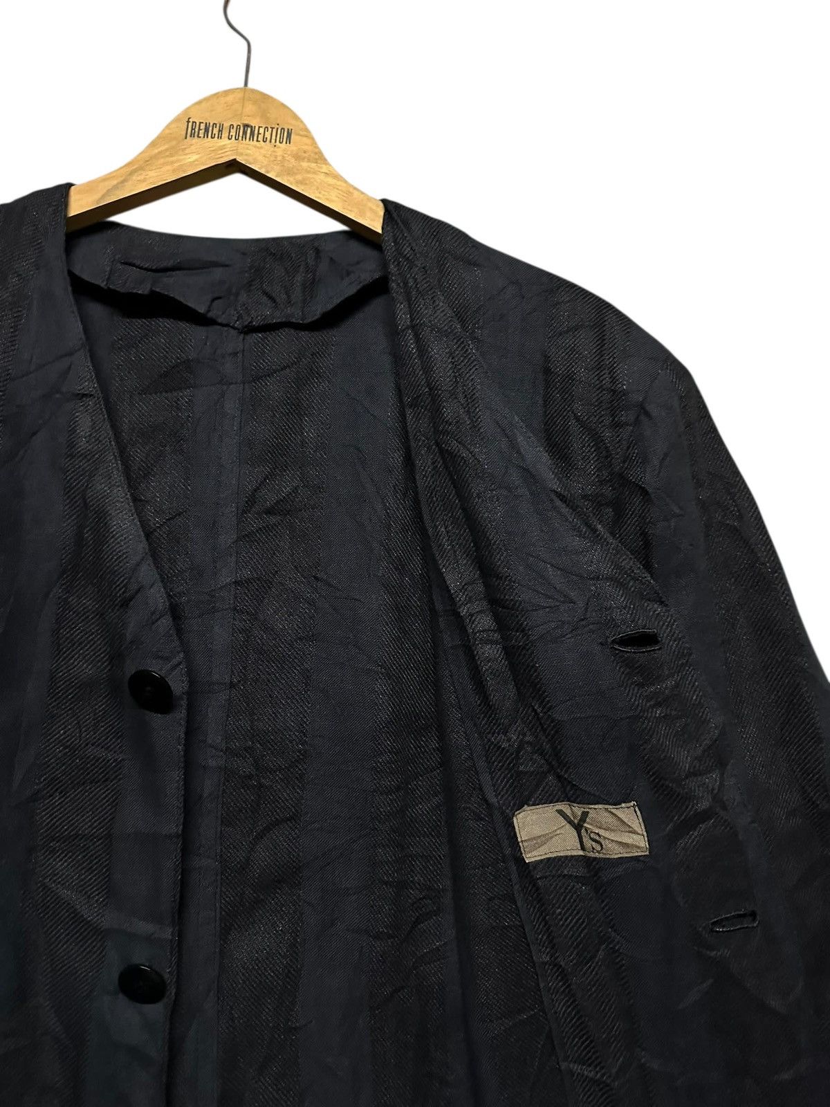 Yohji Yamamoto Vtg🔥Y’s Yohji Yamamoto Striped Cotton Linen Buttoned Jacket Size US L / EU 52-54 / 3 - 9 Thumbnail