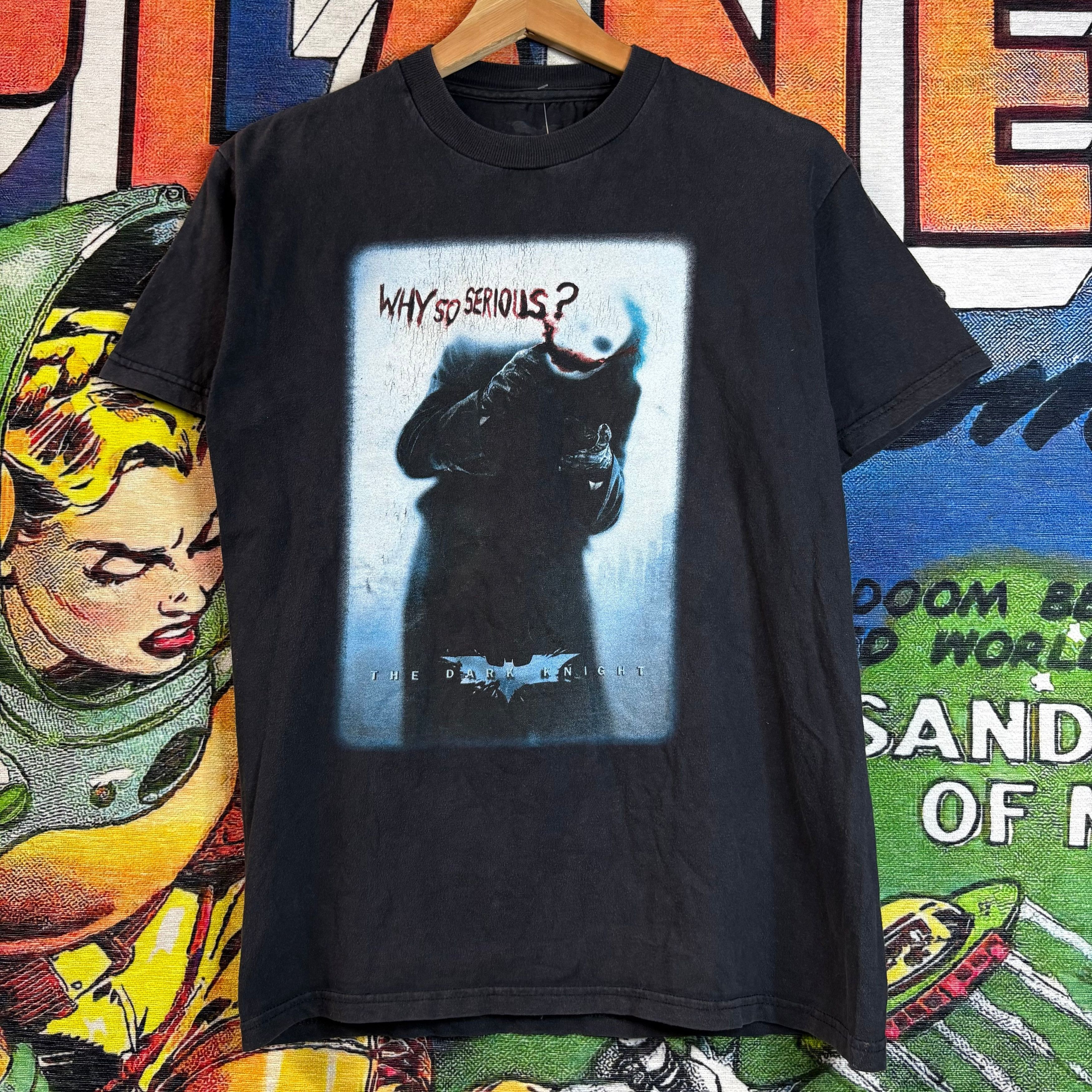 DC Comics Y2K Batman The Dark Knight Joker " Why So Serious?" Tee Size US S / EU 44-46 / 1 - 1 Thumbnail