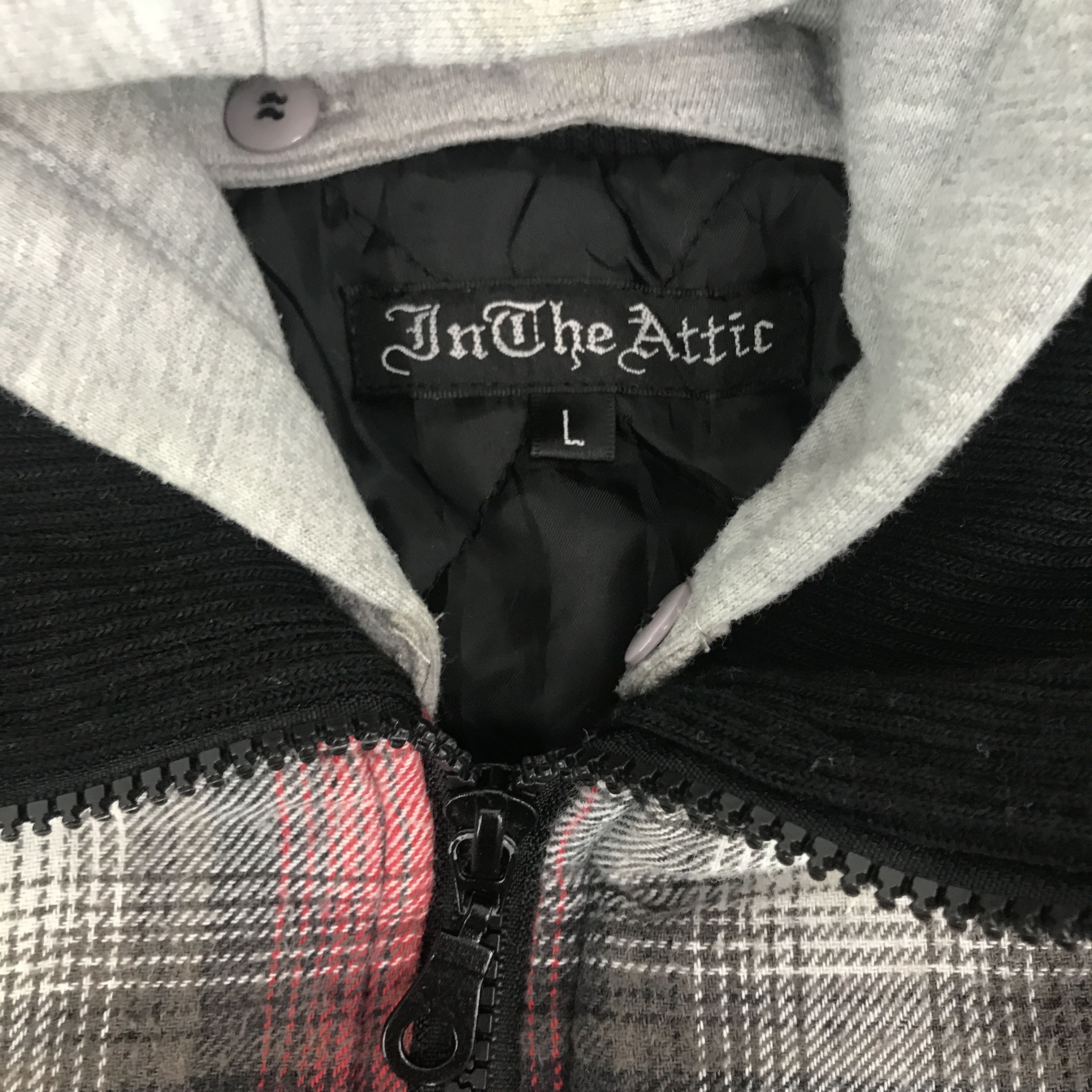 In The Attic × Japanese Brand × Vintage Vintage in the attic Flannel design hoodies style jacket Size US L / EU 52-54 / 3 - 9 Thumbnail