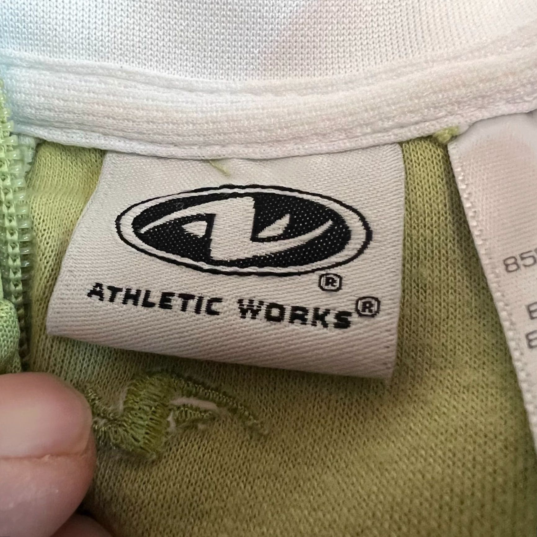 Athletic Works Athletic Works Track Jacket Womens M Green White Full Zip Pockets knit Regular Size M Jacket Size M / US 6-8 / IT 42-44 - 5 Thumbnail