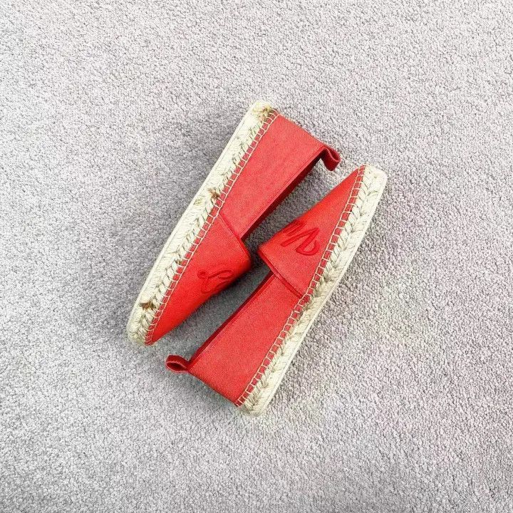 Louis Vuitton Louis Vuitton Red Slip-On Casual Shoes -2508 Size US 5 / EU 37 - 2 Thumbnail