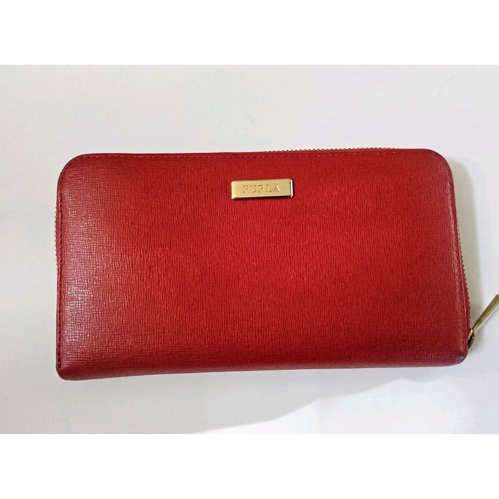 Furla Furla Wallet Zip-Around Leather Full Size Long Red Womens Size ONE SIZE - 3 Thumbnail