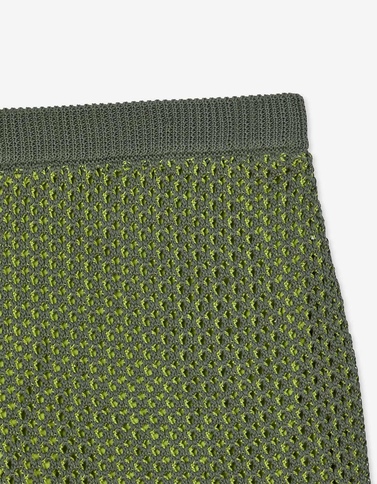 Kenzo Kenzo Green Embroidered Knitted Shorts Size US 30 / EU 46 - 6 Thumbnail