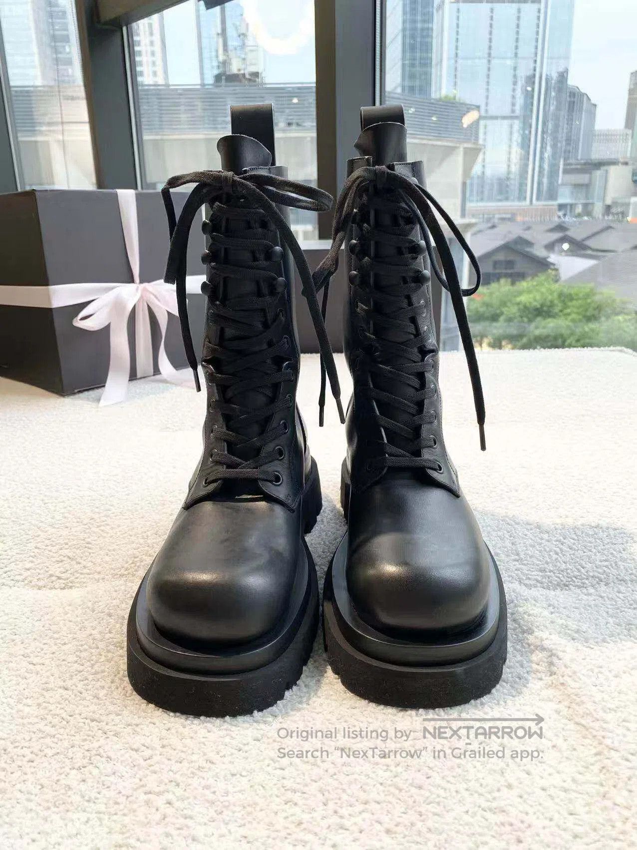 Bottega Veneta Bottega Veneta Lace-up leather booties| Size US 6.5 / IT 36.5 - 2 Thumbnail