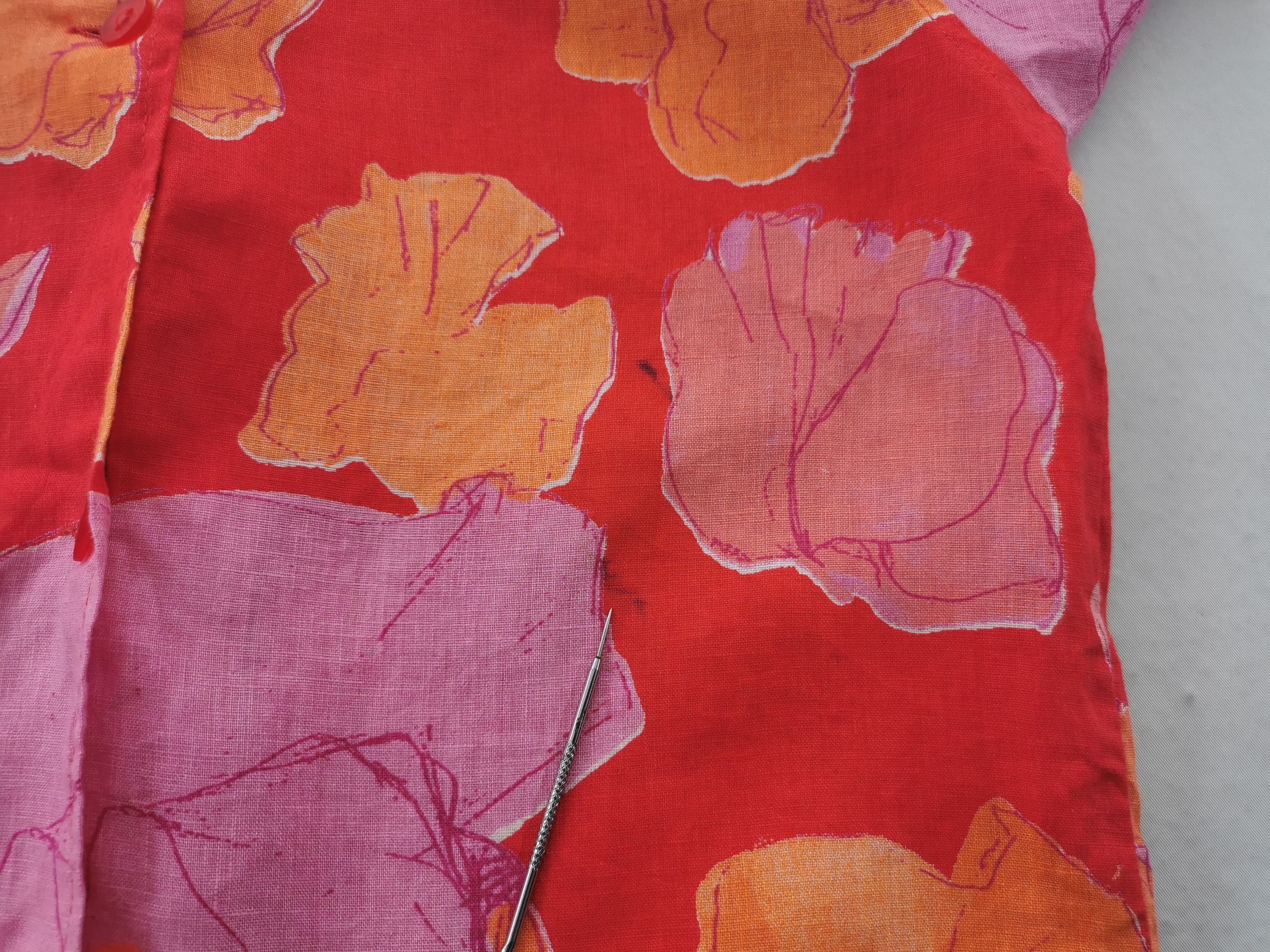 Marimekko Vintage Marimekko Marja Suna Floral Blouse Shirt Size M Size M / US 6-8 / IT 42-44 - 7 Thumbnail